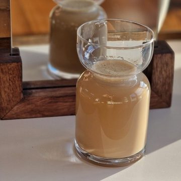 Zoha Glas Glas Sanduhr Getränkebecher Cocktail - 330 ml Heißgetränke Kaffeeglas
