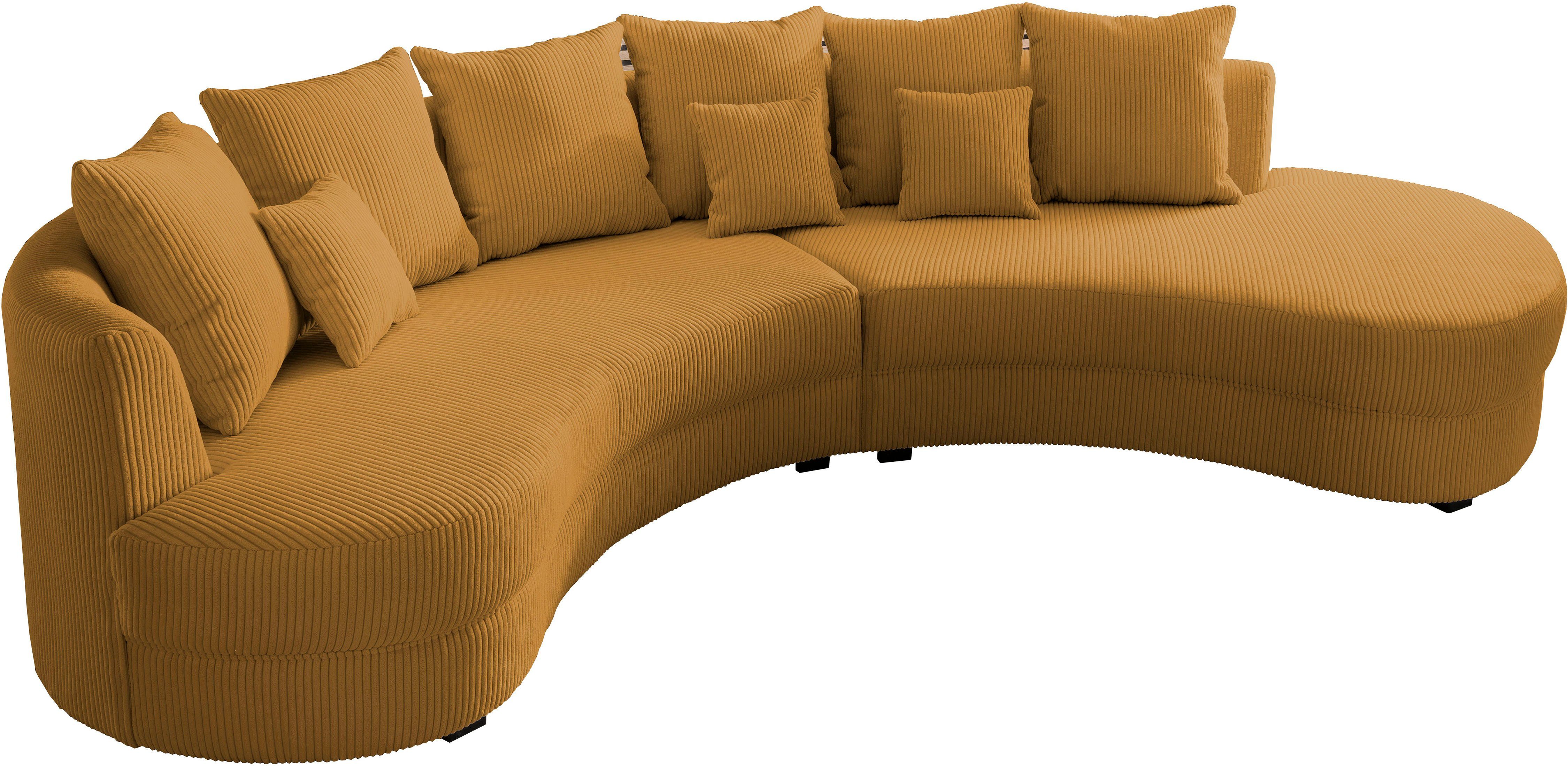 Home affaire Ecksofa Limoncello organische Formensprache, L-Form, ergonomische Form