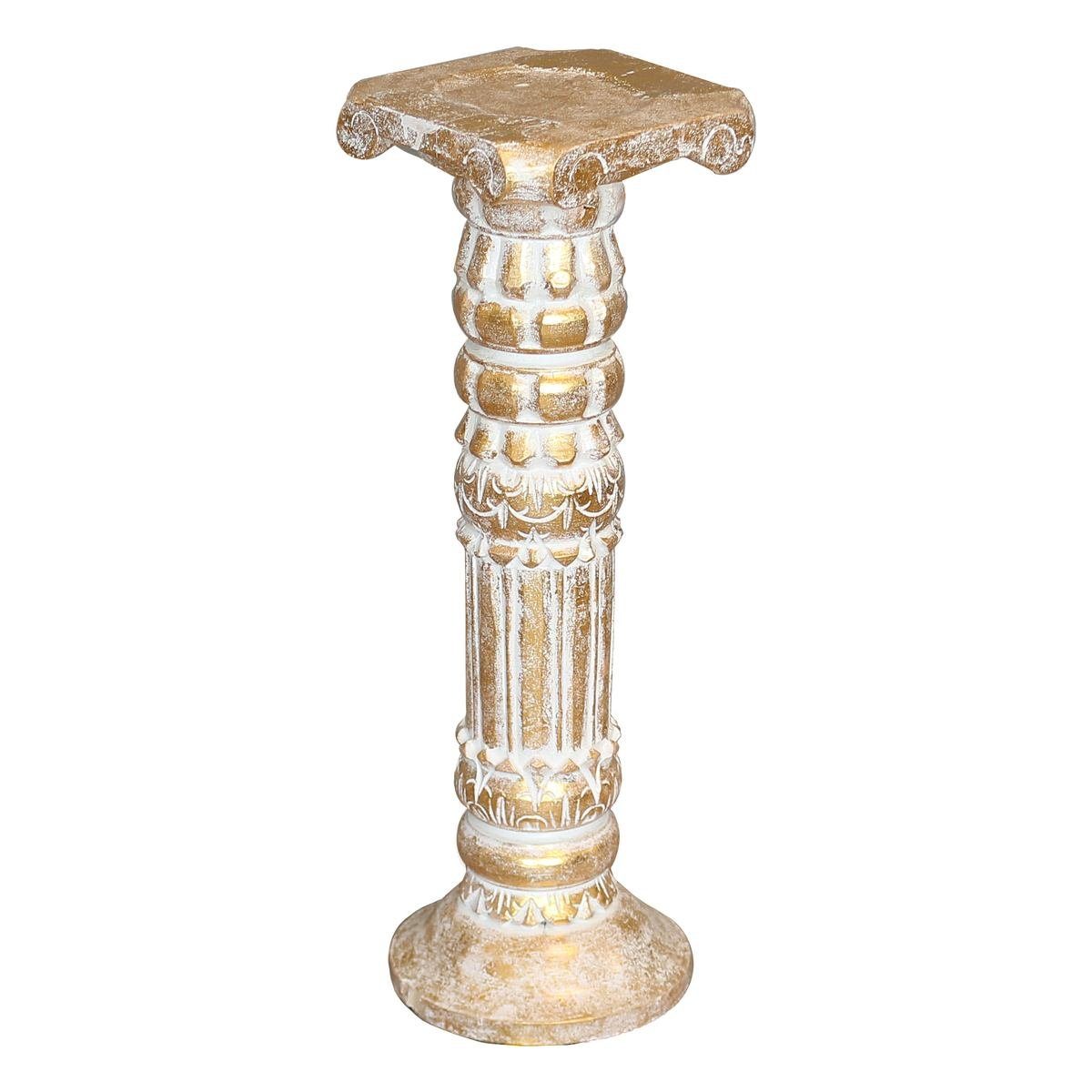 Oriental Galerie Blumenhocker Batya Modell (1 St), goldwash 60 Säulen Variante Handarbeit Antik cm goldfarben