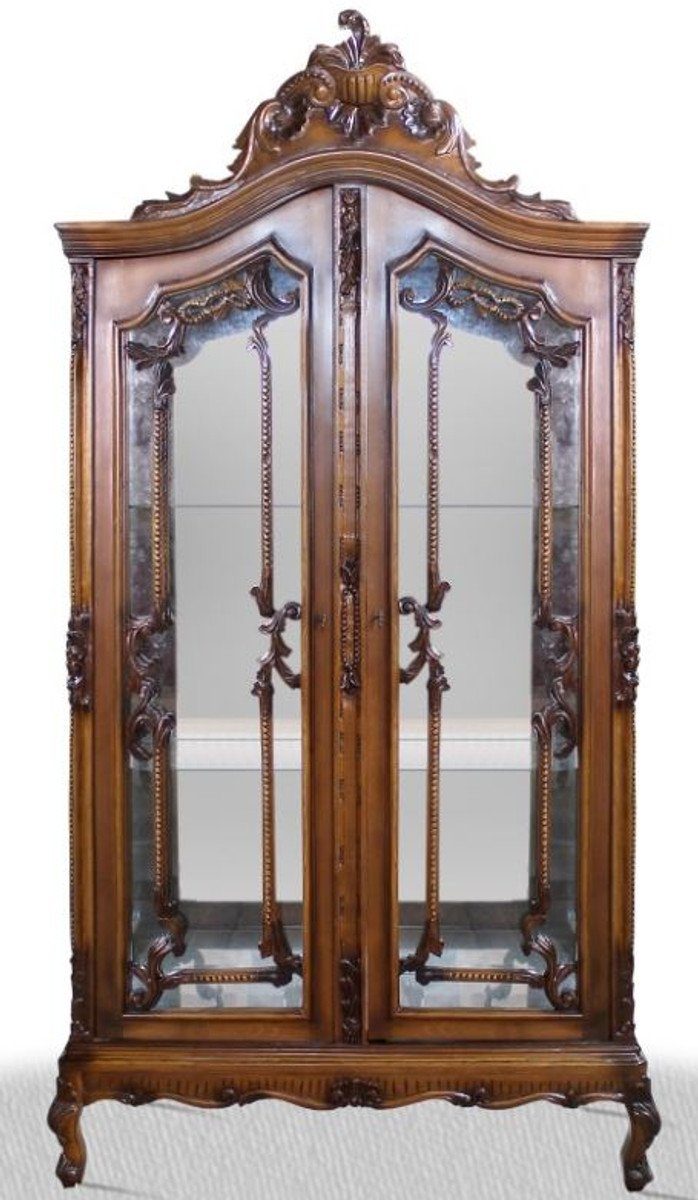 - 40 Padrino Vitrinenschrank cm H. Casa 200 Vitrine 100 Wohnzimmerschrank x Barock x Barock