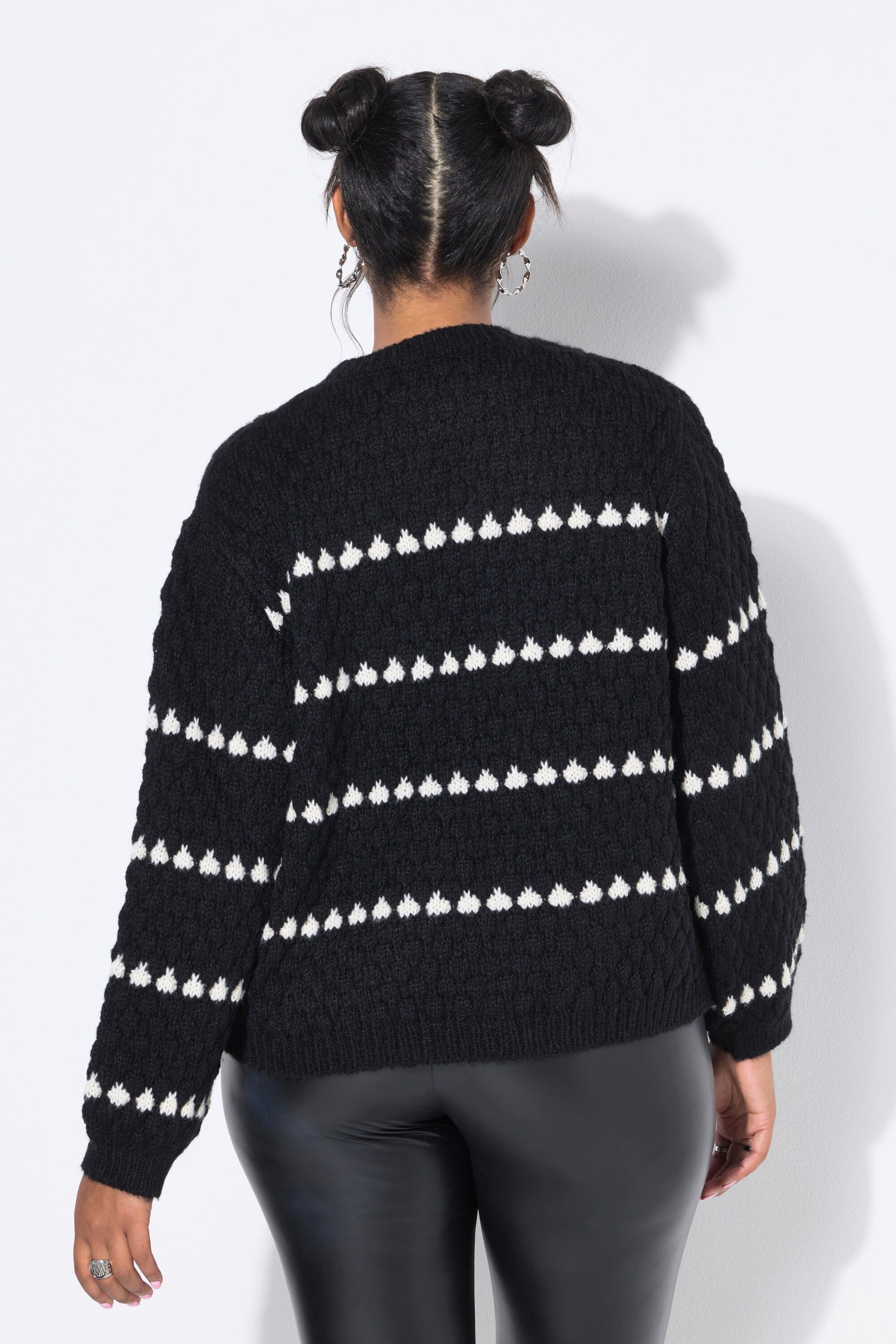Studio Untold Strickpullover Pullover Boxy Shape Bubble-Struktur
