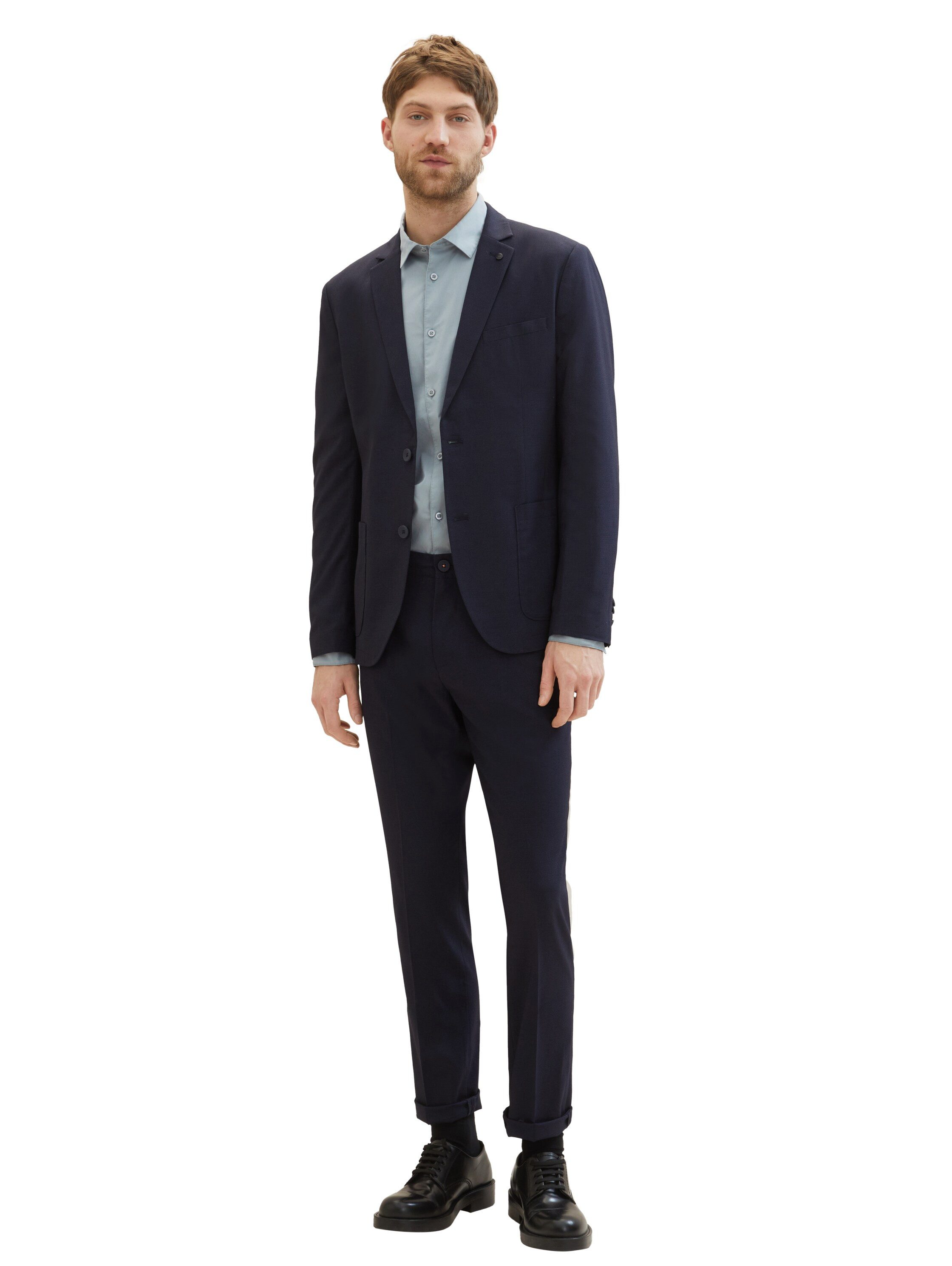 TOM TAILOR Langarmhemd Poplin mit Manschetten