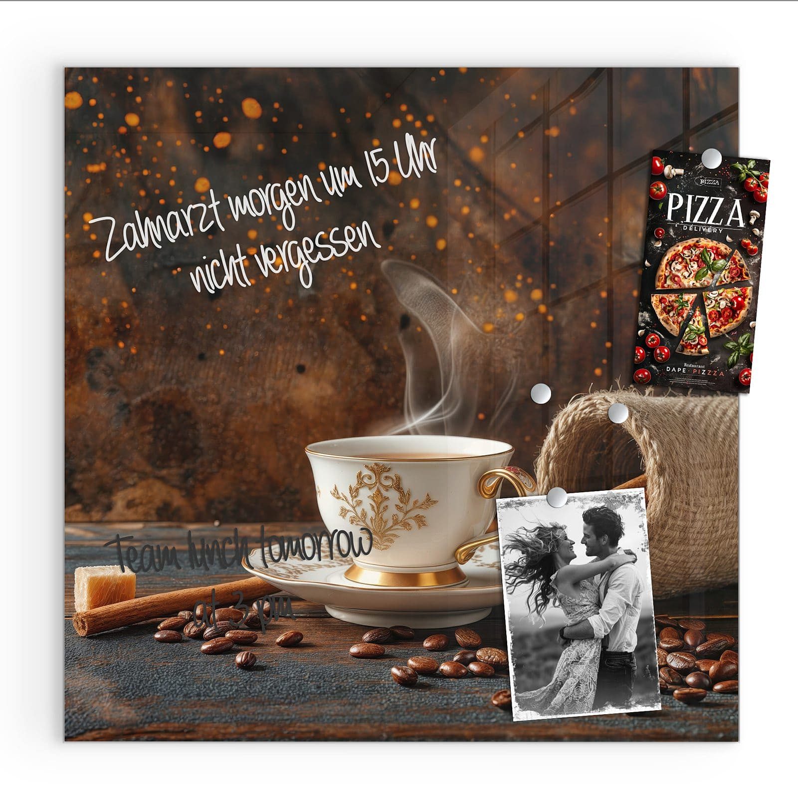 Primedeco Magnettafel Glas Kaffee Und Zimt günstig online kaufen