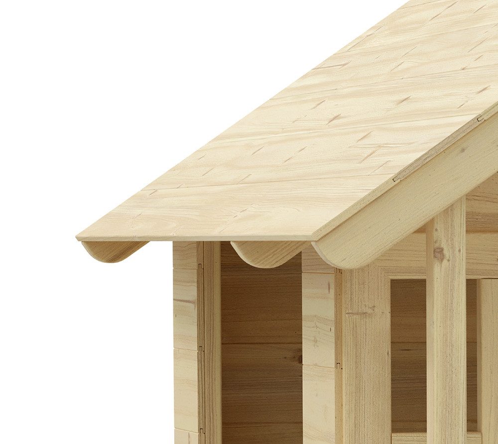 Zwerkules Spielhaus Villa, Einfach zusammengebaut, Altersempfehlung ab 18 M., LxBxH 137x121x140cm
