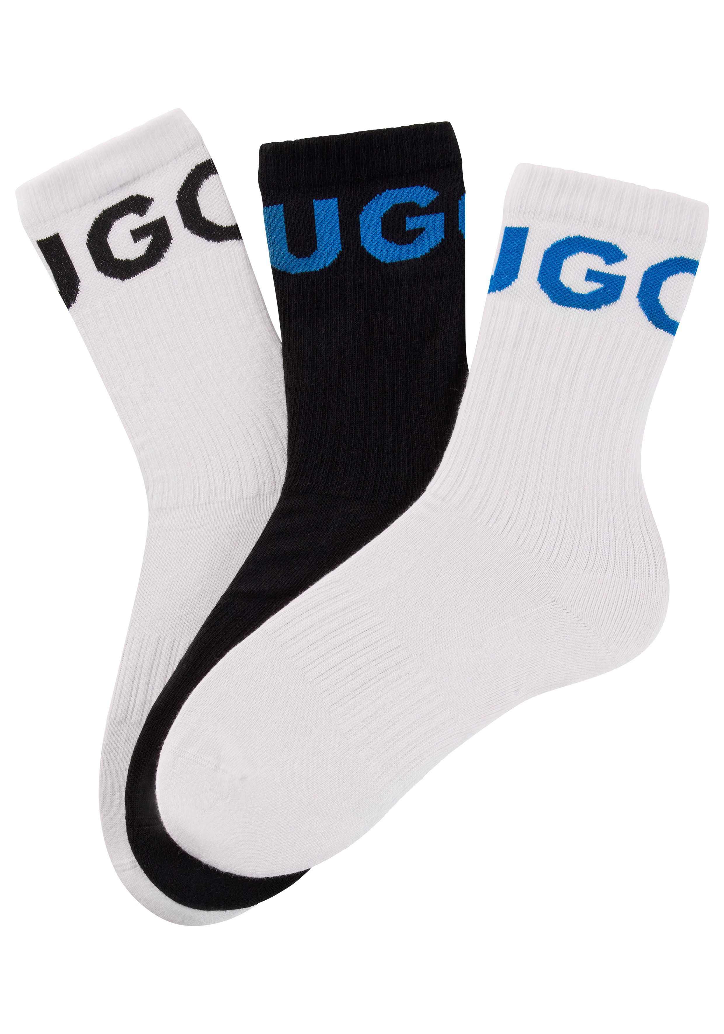 HUGO Freizeitsocken 3P QS ICONIC CC 1 (Packung, 3-Paar, 3er) mit HUGO Logos günstig online kaufen