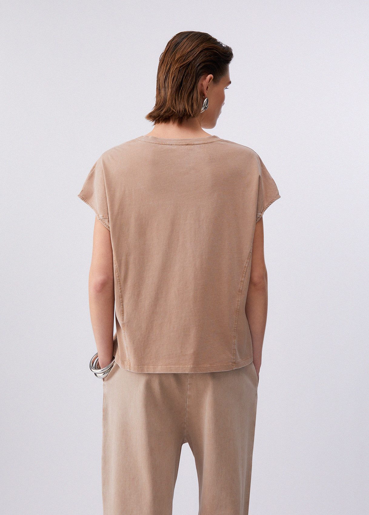 Liu Jo Kurzarmshirt ? Damen T-Shirt Baumwolle ? Shirt mit Strassapplikation ? Rundhals Kur