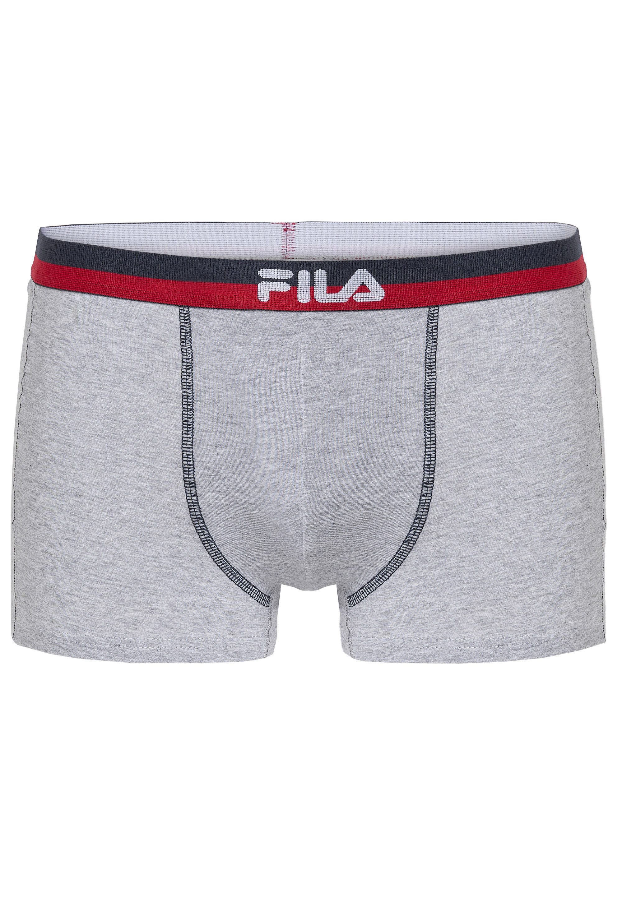 Fila Boxershorts Essentials (6-St) 6er-Pack mit elastischem Bund und Markenlogo