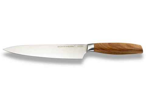 ECHTWERK Kochmesser Classic Edition, Küchenmesser, Edelstahl, Klingenlänge 20 cm, Griff aus Akazienholz