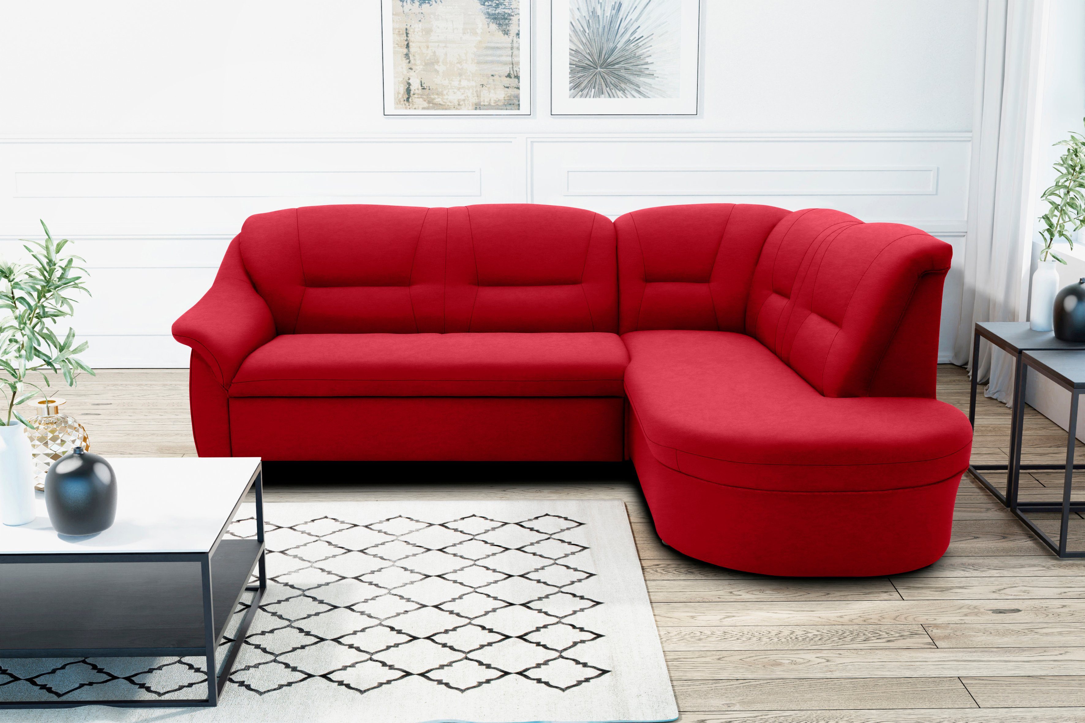 DOMO collection Ecksofa Faenza für kleine günstig online kaufen