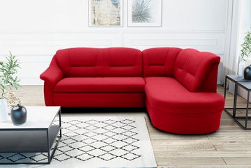 DOMO collection Ecksofa Faenza L-Form, DOMO collection Ecksofa, mit Ottomane, wahlweise mit Bettfunktion