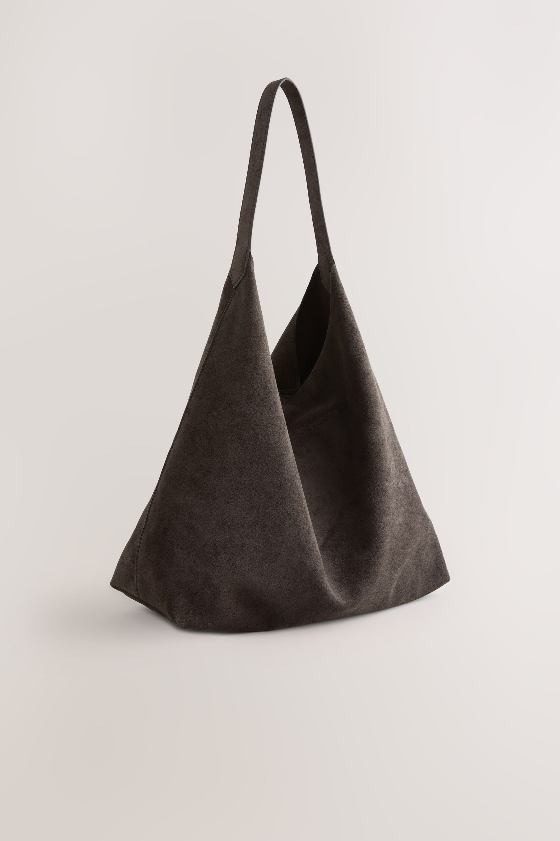 Next Schultertasche Schultertasche aus Velourskunstleder (1-tlg)