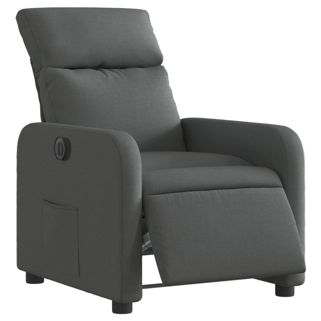 vidaXL Sessel Relaxsessel Elektrisch Dunkelgrau Stoff günstig online kaufen
