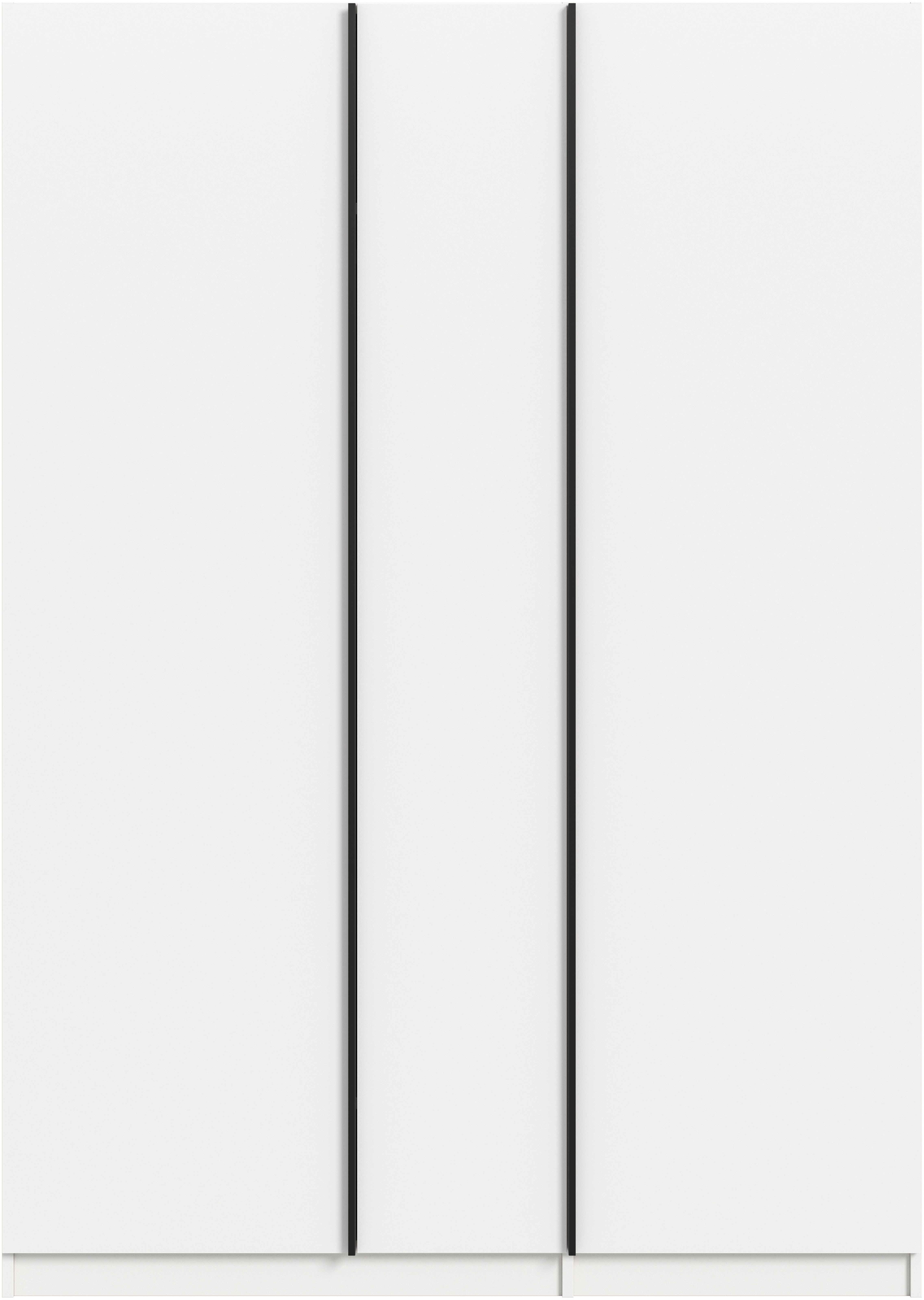 Home affaire Kleiderschrank BENDINGO, Schlafzimmerschrank, Schrank, Garderobenschrank (OTTO BESTSELLER, Garderobe & Schlafzimmer) Breite 130cm, weiß, 3-türig, inkl. 2 Kleiderstangen und 2 Ablageböden