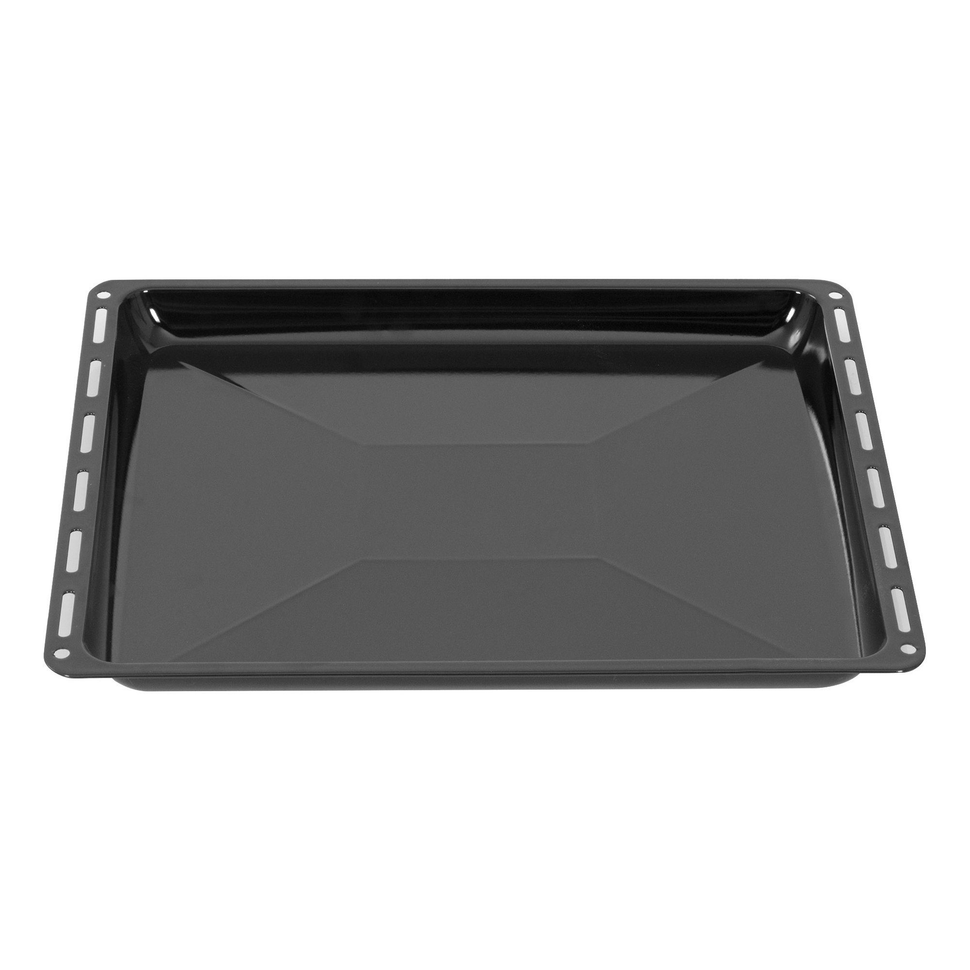 ICQN Backblech 455 x 375 mm, Emailliert, (1-St), Fettpfanne für Backofen & Herd, Kratzfest & Rostfrei