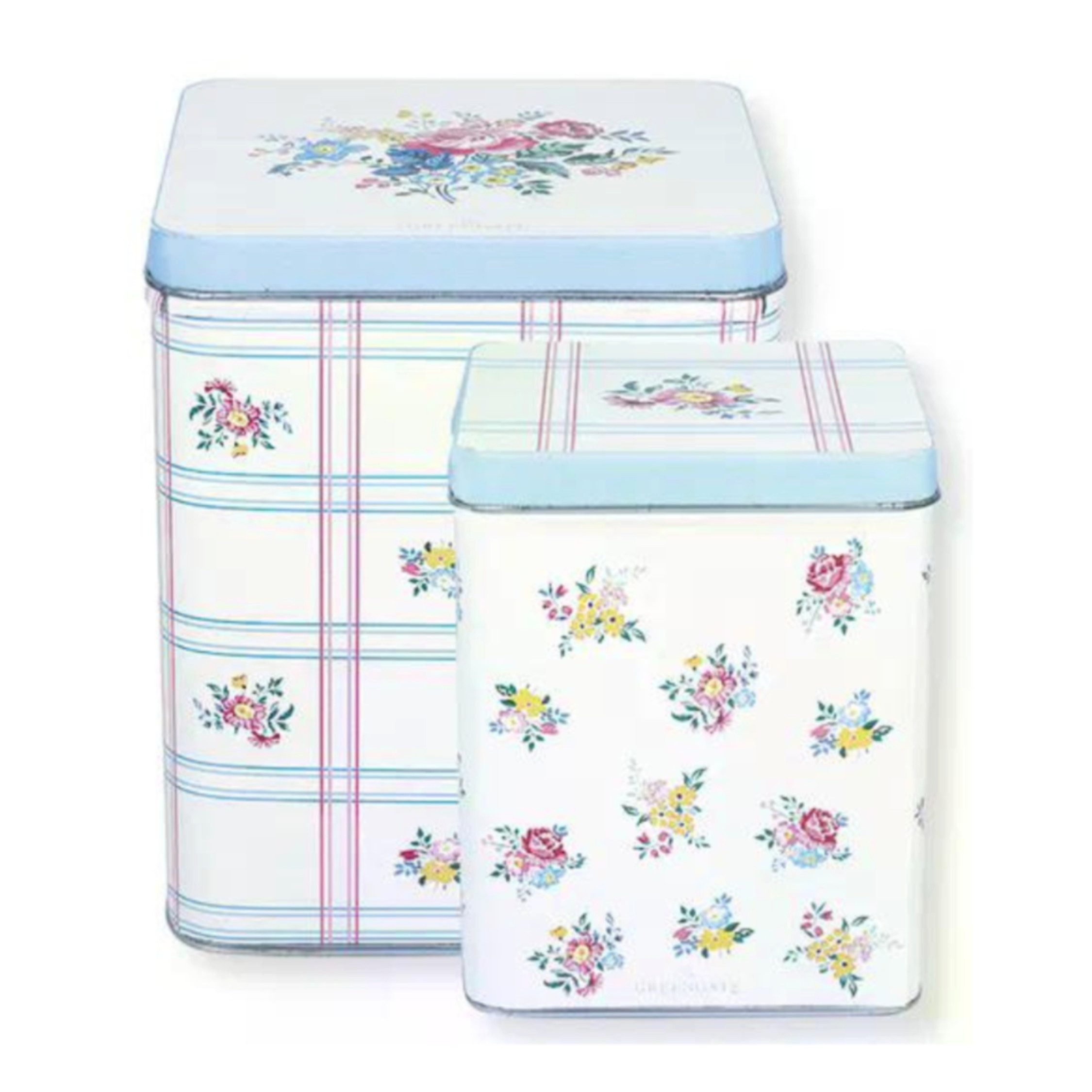 Greengate Aufbewahrungsbox GreenGate Quadratische Dose Gaby Weiß