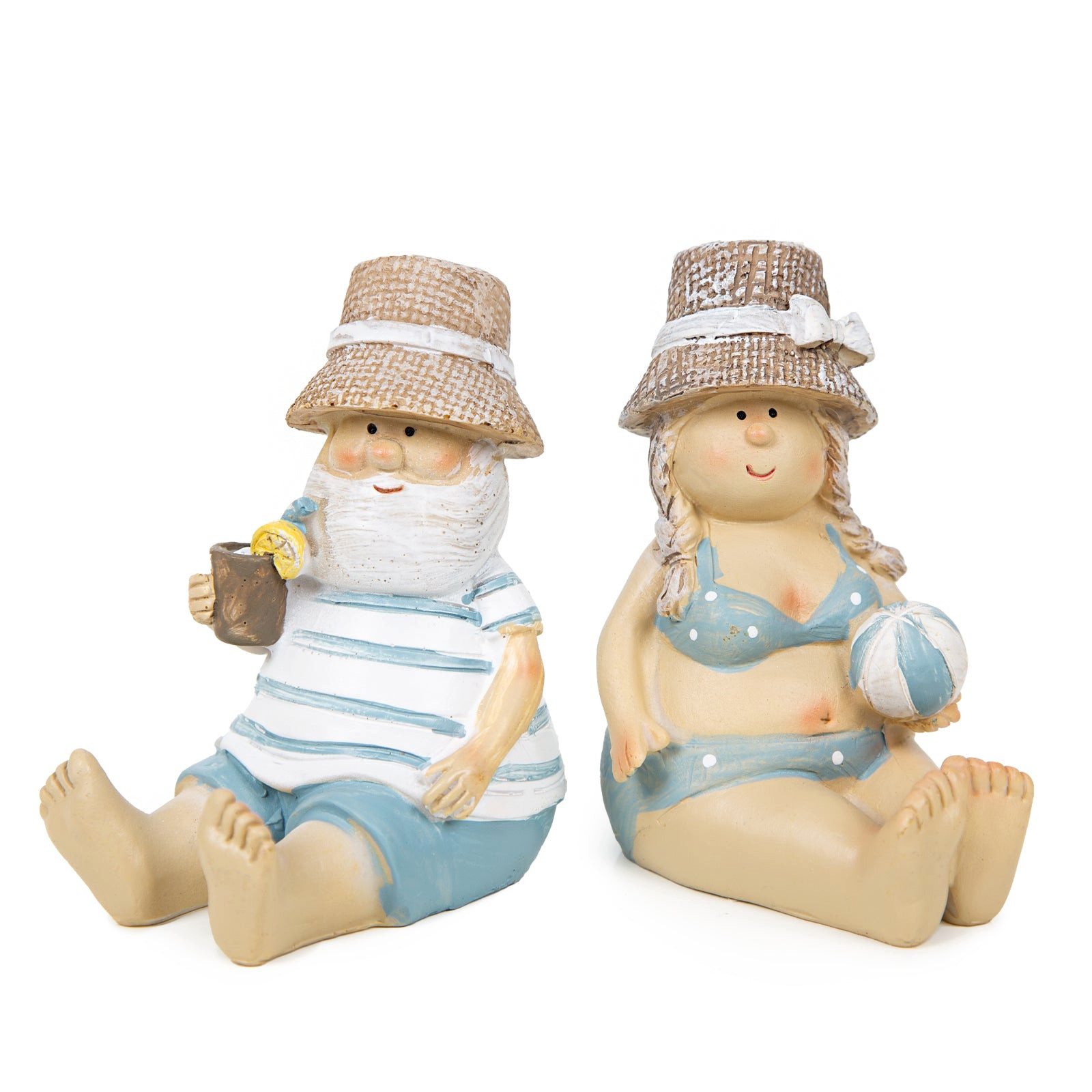 Logbuch-Verlag Dekofigur Urlauber Paar Dekofigur Mann & Frau Strandurlaub Bad Deko maritim 8,5