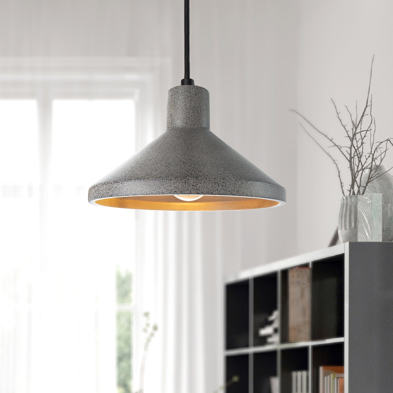 Paco E27, Wohnzimmer LED, Höhenverstellbar ohne Küche, Lampe Home Pendelleuchte Esszimmer Für Leuchtmittel, SUBORBIA,