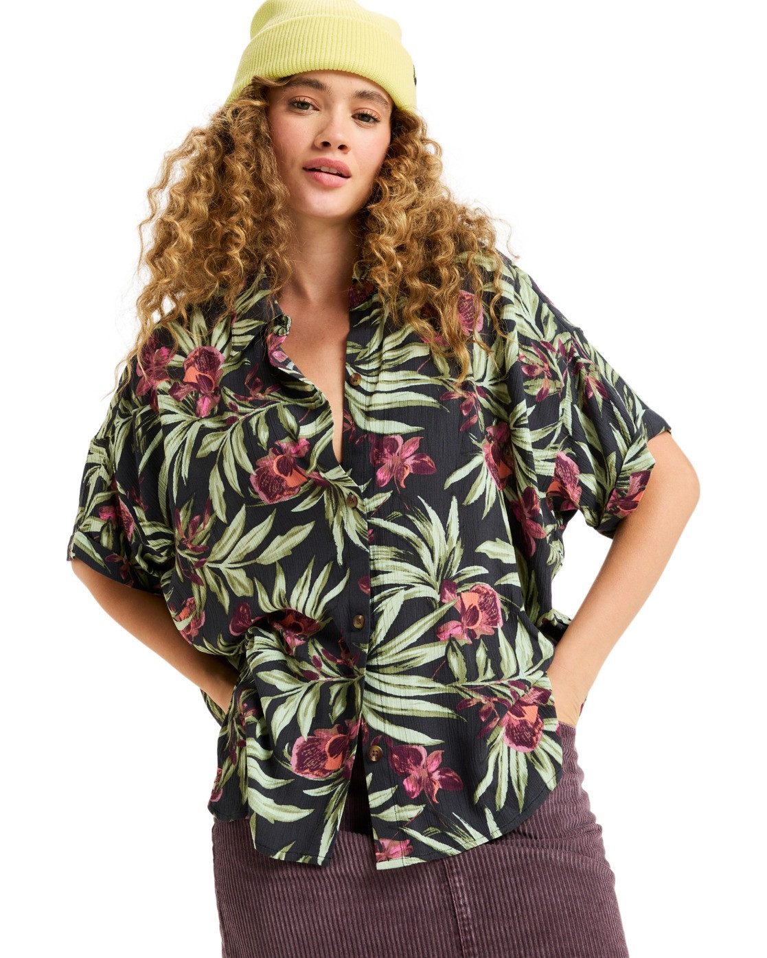 Roxy Kurzarmhemd Beachy Nostalgia Crinkle günstig online kaufen