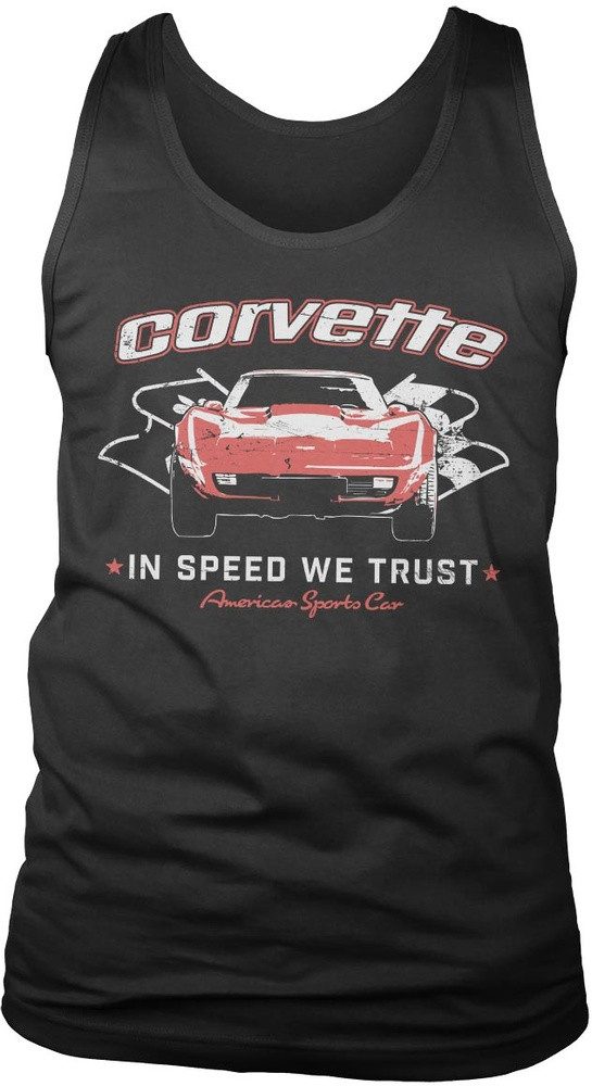 Corvette T-Shirt In Speed We Trust Tank Top