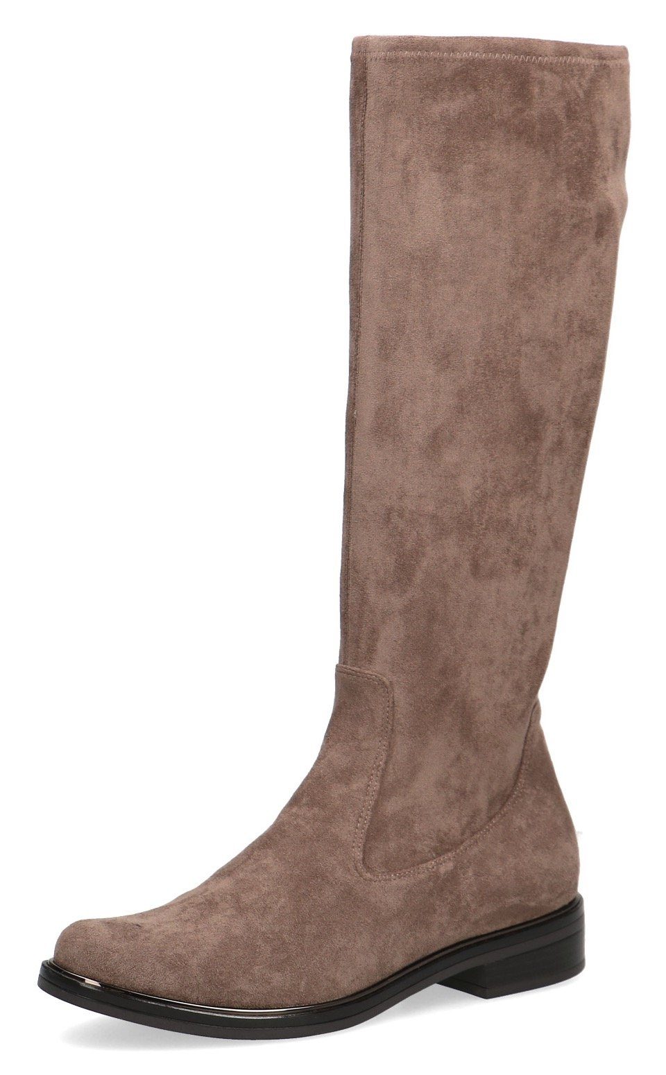 Caprice Schlupfstiefel, Blockabsatz, Langschaftstiefel in klassischer Linie, XS Schaft