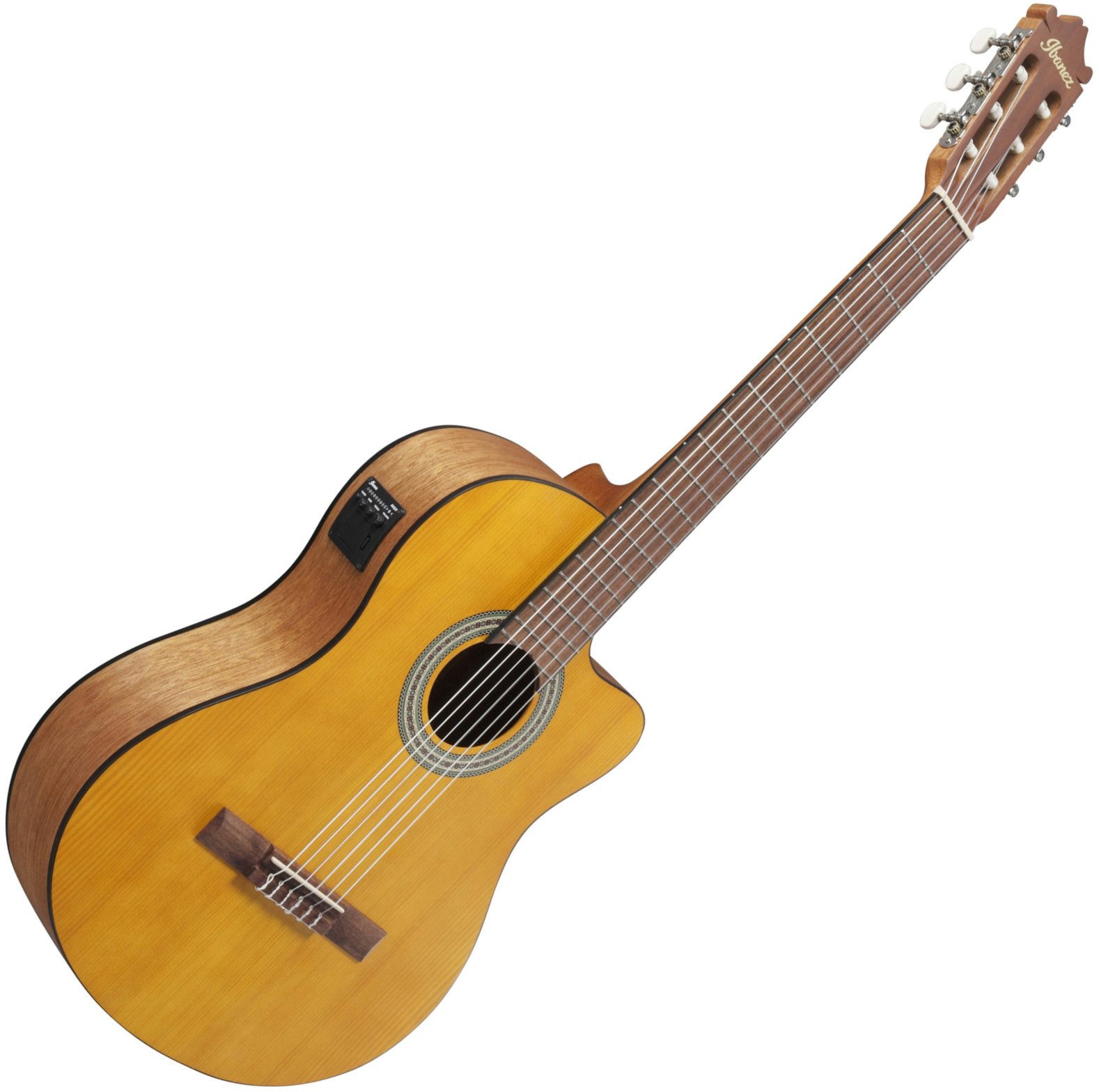 Ibanez Konzertgitarre GA3CE-OAM Open Pore Amber 4/4, 4/4, 4/4-Konzertgitarre mit Tonabnehmer und Cutaway