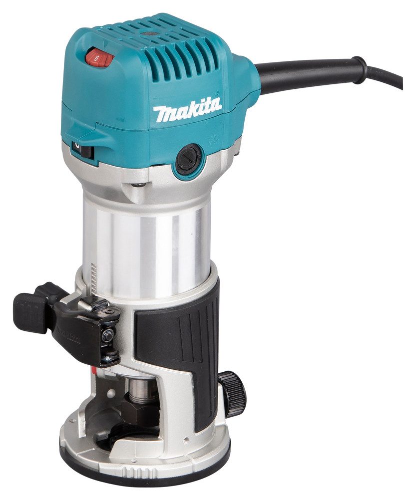 Makita Fräse Multifunktionsfräse »RT0702CX2J« im Makita Makpac Koffer Gr.4, (vielseitig einsetzbare Multifunktionsfräse), 710 W, 6/8 mm, Leerlaufdrehzahl, 10000 – Bild 4 von 5