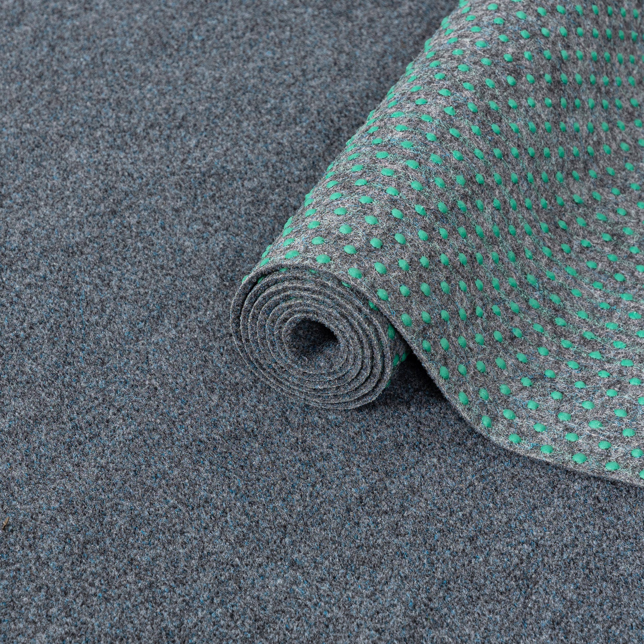 Kunstrasen Kunstrasen mit Noppen, Meterware, Outdoor Grau Blau, Mazovia