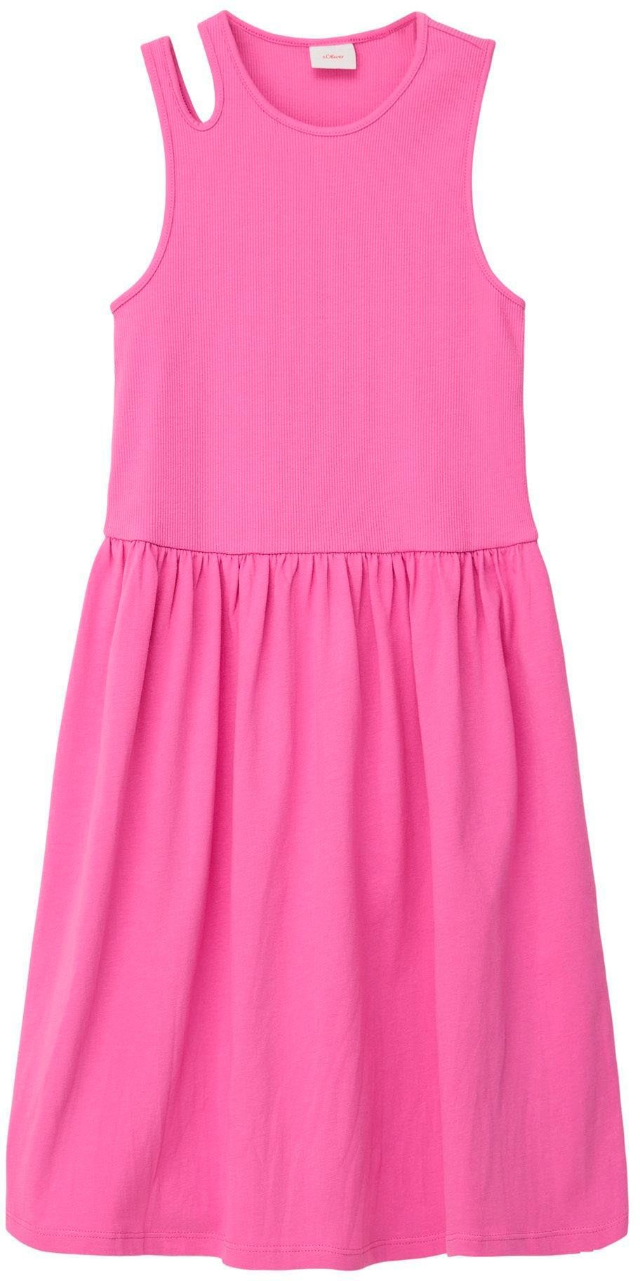 s.Oliver Junior Cut-out mit lilac/pink Minikleid