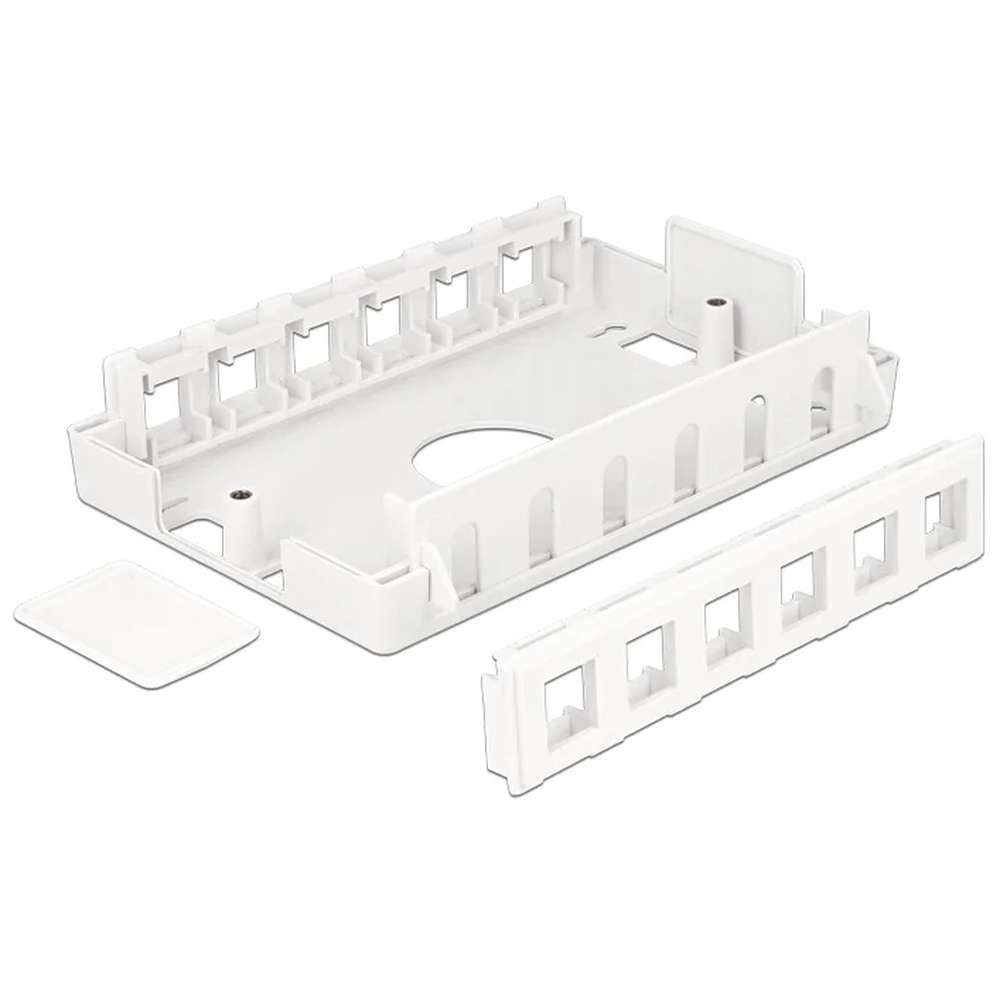 Delock DELOCK Keystone Leergehäuse 12-Port Netzwerk-Panel