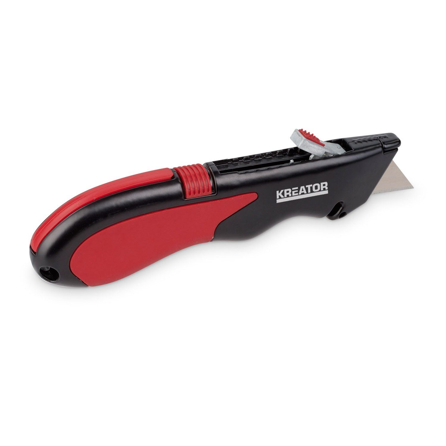 Kreator Cutter Cuttermesser mit Hochleistungsklingen + 4 Extra Klingen im Griff