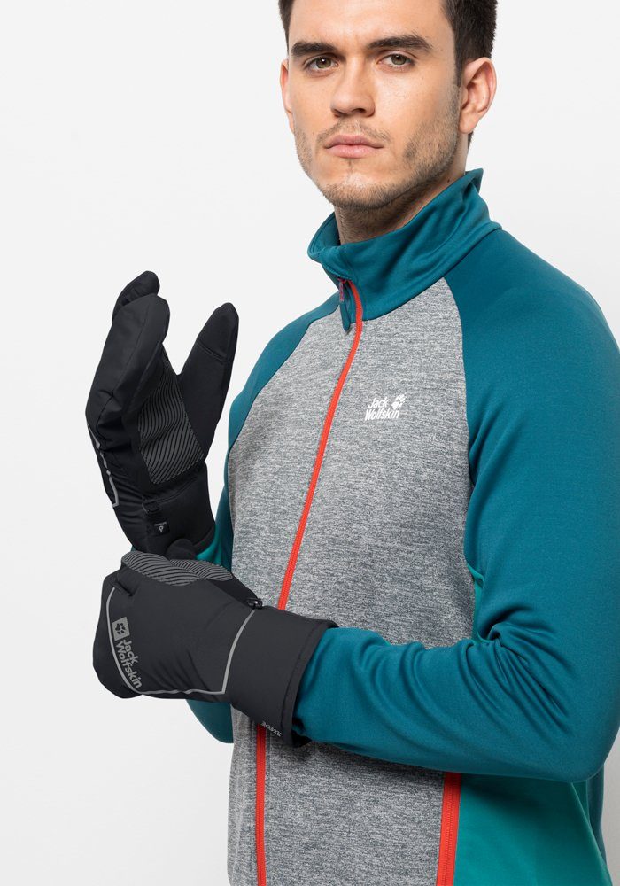 Fahrradhandschuhe grafit Jack MOROBBIA Wolfskin GLOVE LOBSTER