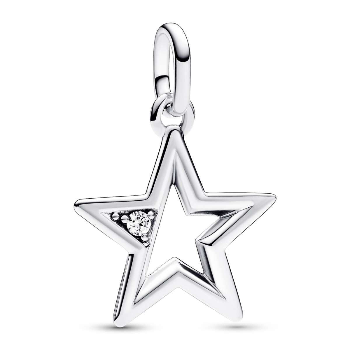 Pandora Sternanhänger 793032C01, Anhänger Silber Funkelnder Stern