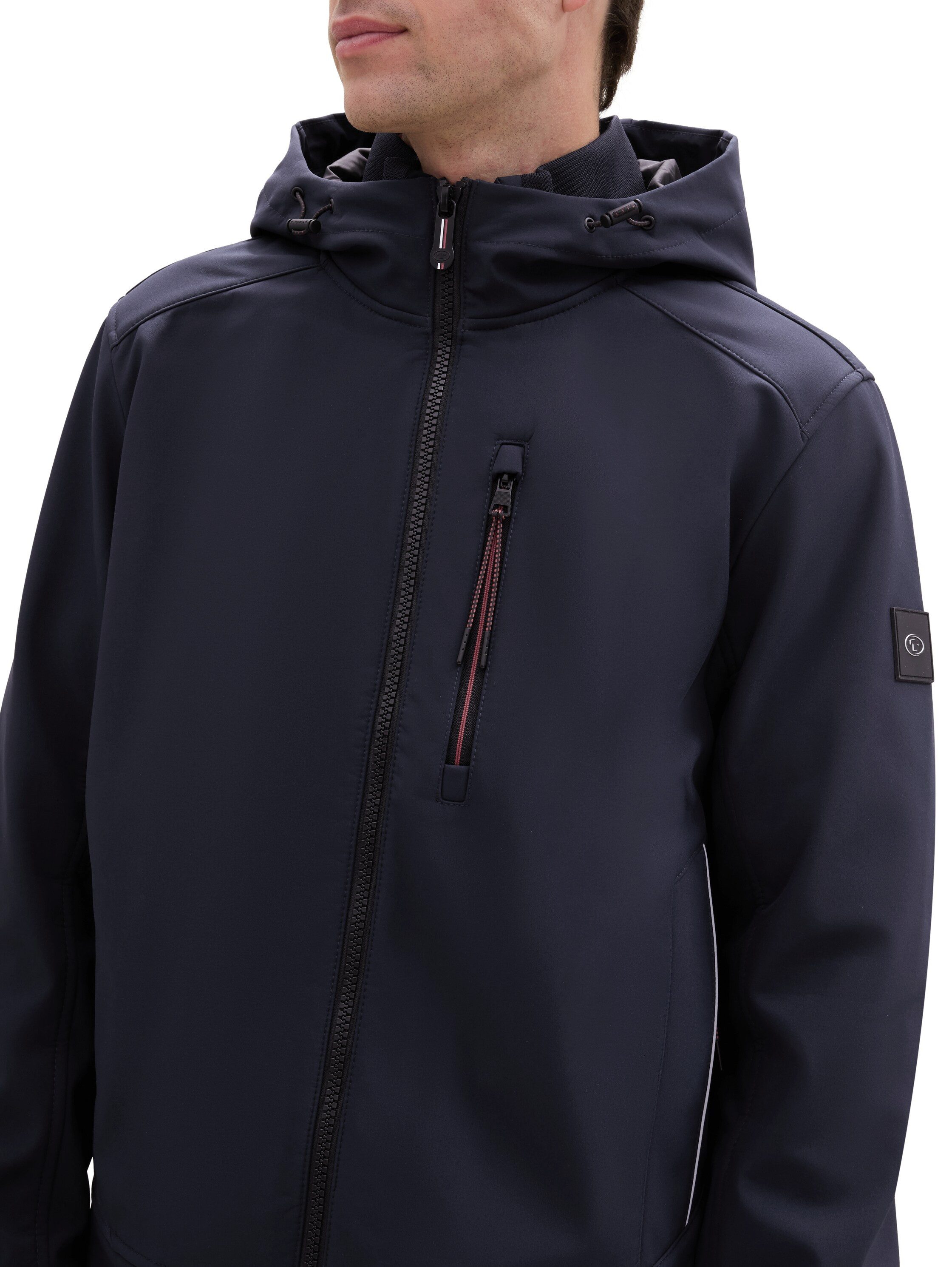 TOM TAILOR Softshelljacke mit Kapuze