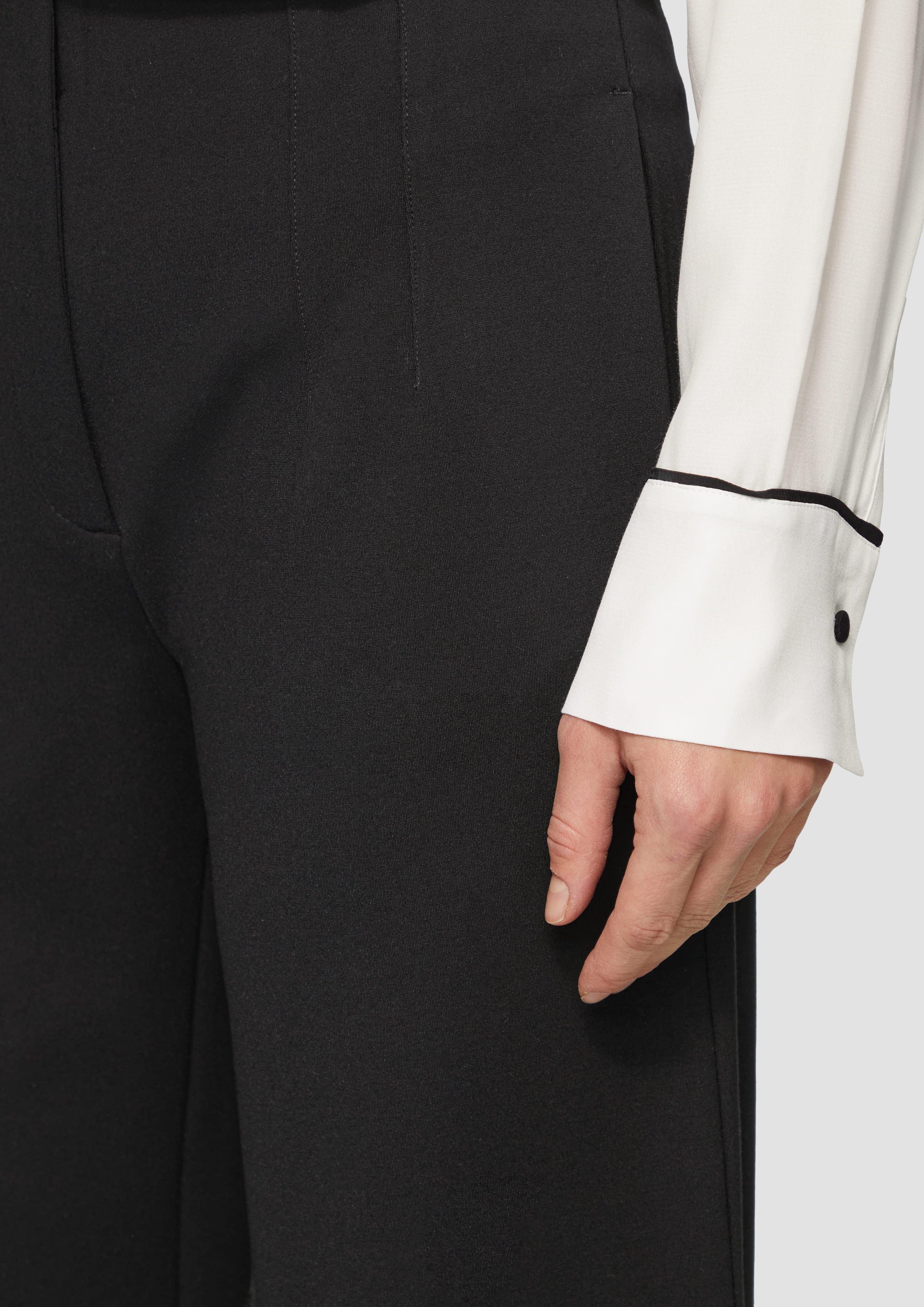 s.Oliver BLACK LABEL Stoffhose Wide-Leg-Hose aus günstig online kaufen