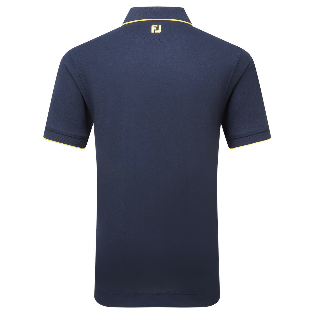 FOOTJOY Poloshirt FootJoy Golfpolo Spitzen Pique Navy-Gelb Herren EU M
