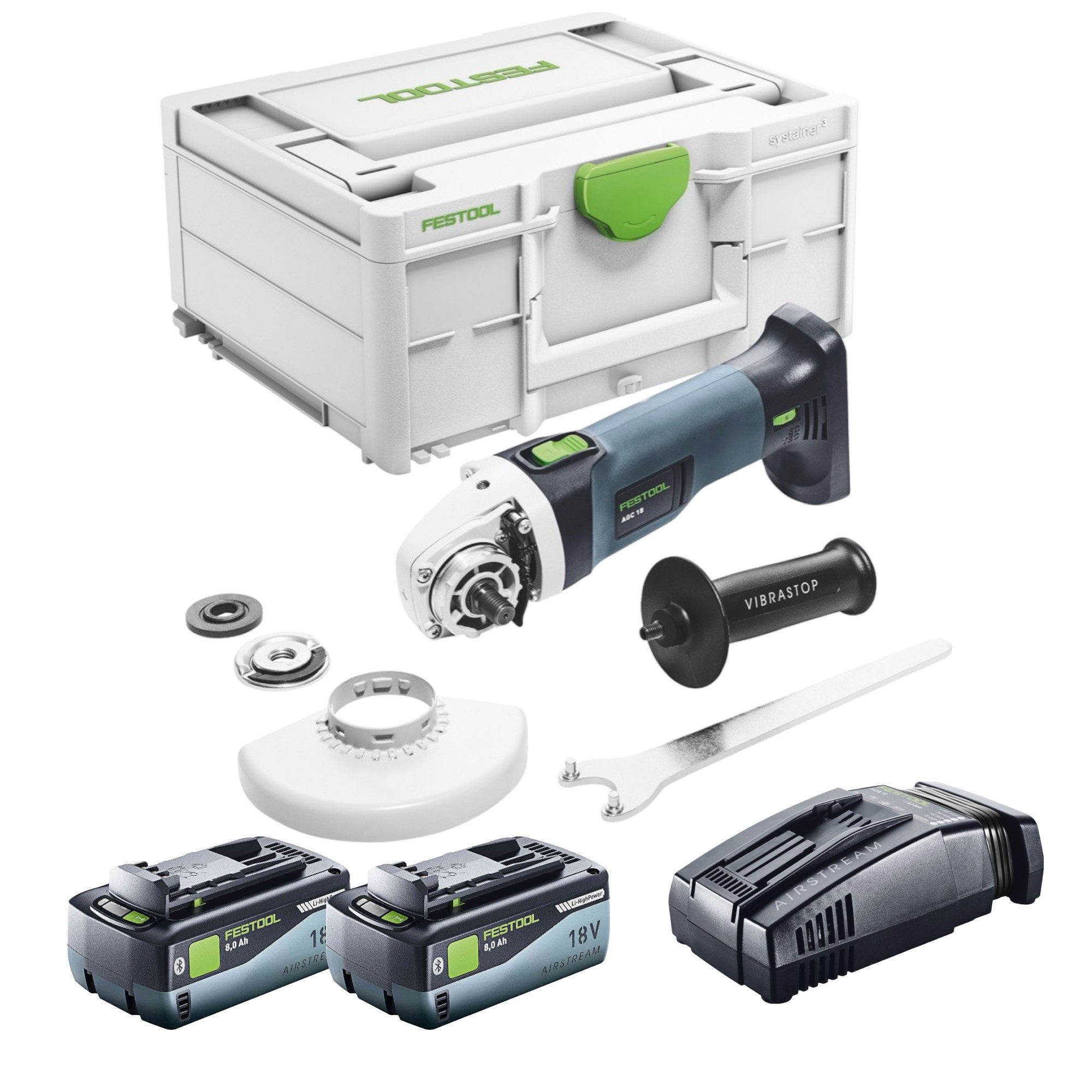 FESTOOL Akku-Winkelschleifer Festool AGC 18-125 EB-Basic Akku Winkelschleifer 18 V 125 mm Brushless