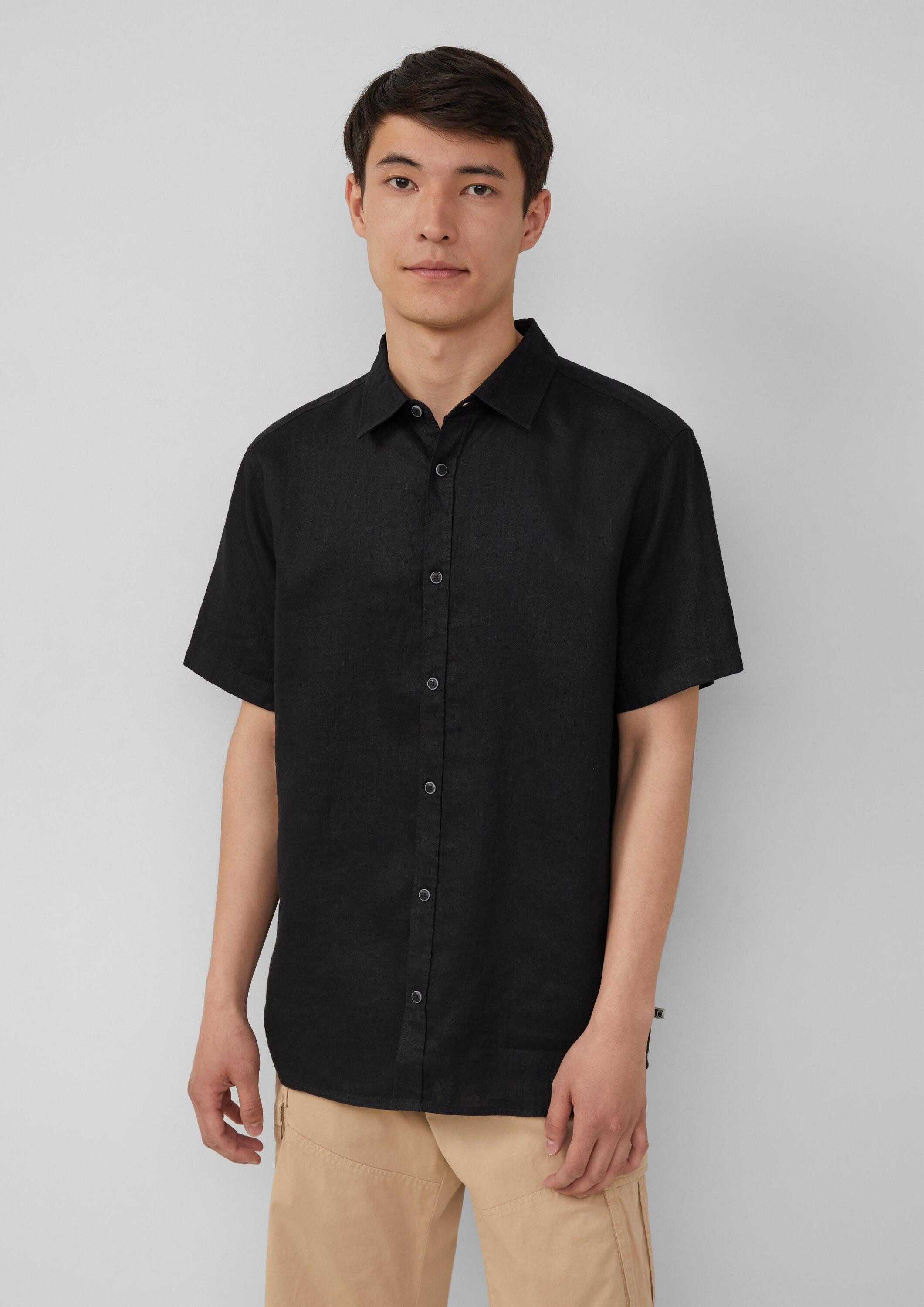 s.Oliver Kurzarmhemd Hemd Regular Fit: Leichtes Kurzarmhemd aus 100% Leinen günstig online kaufen