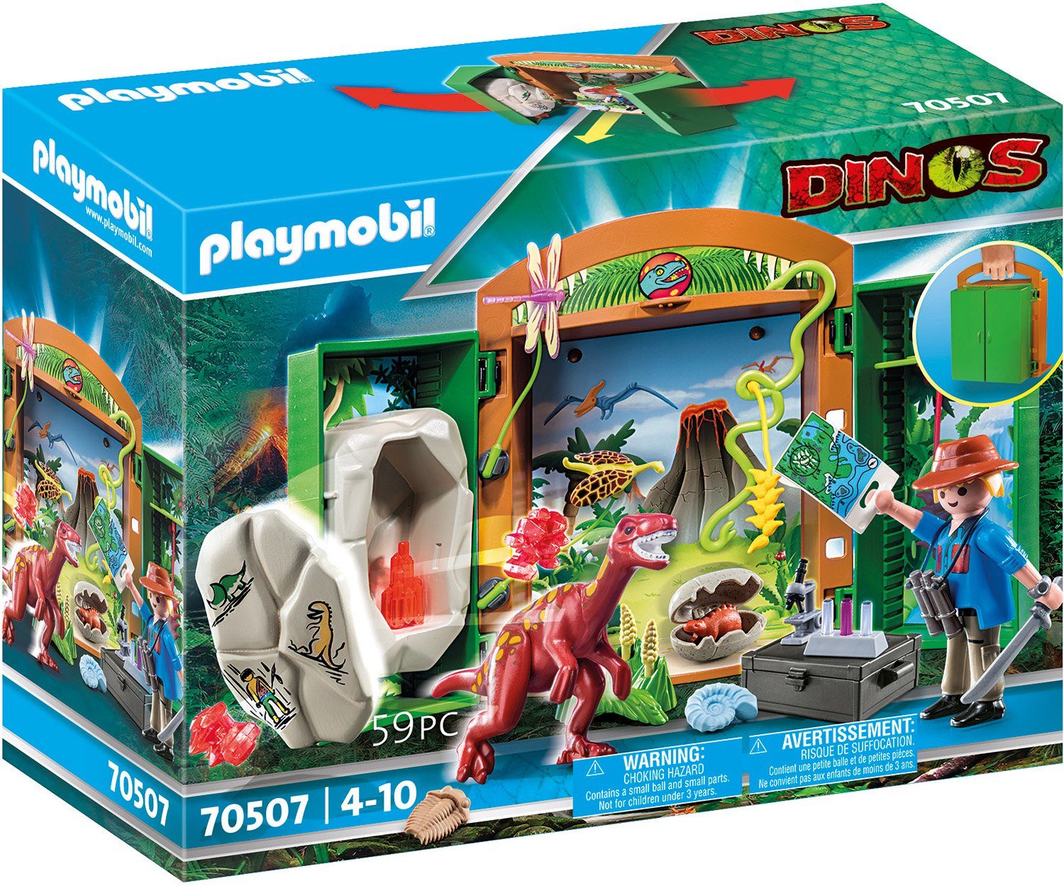 Image of PLAYMOBIL® Dinos - Spielbox Dinoforscher 70507