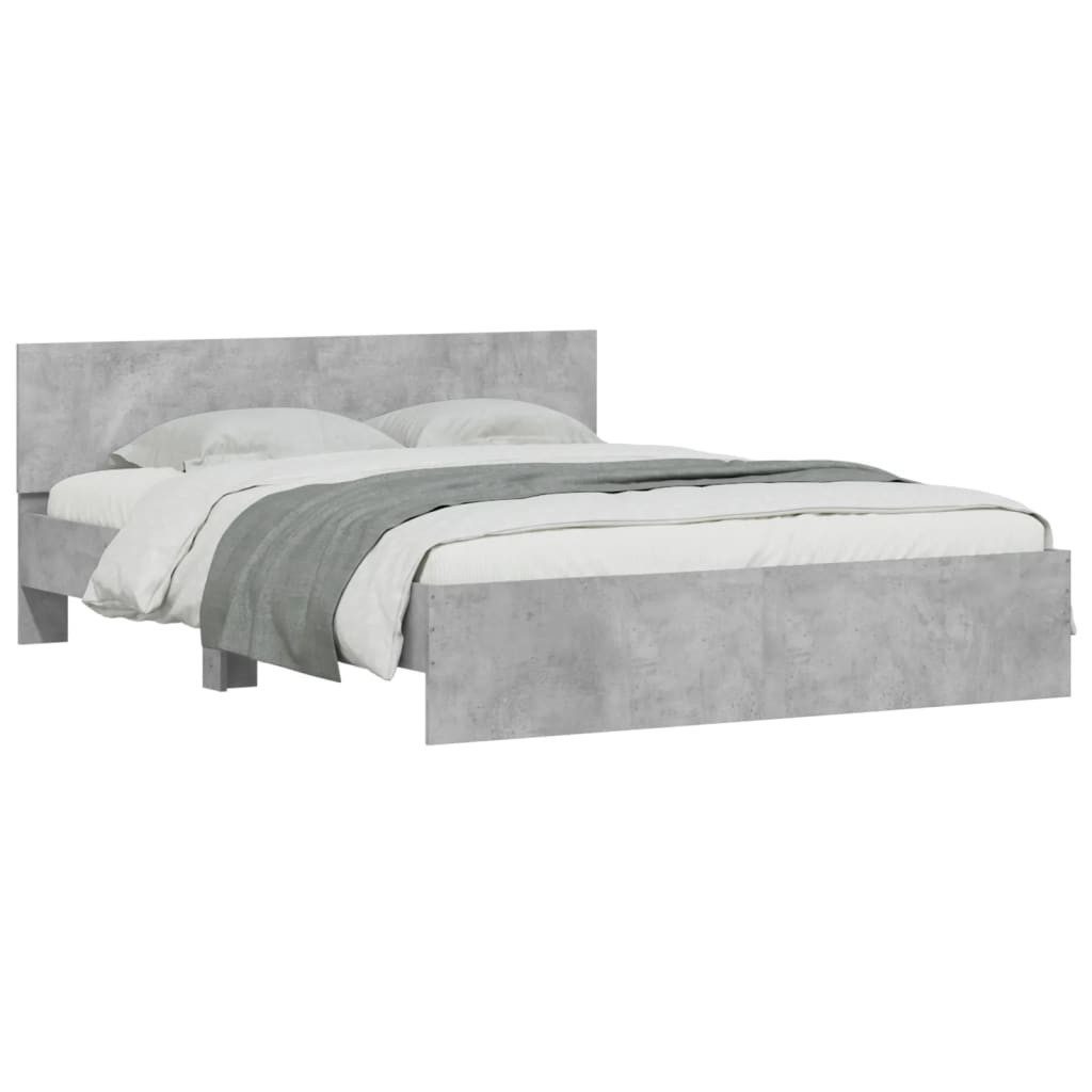 vidaXL Bett Bettgestell mit Kopfteil und günstig online kaufen