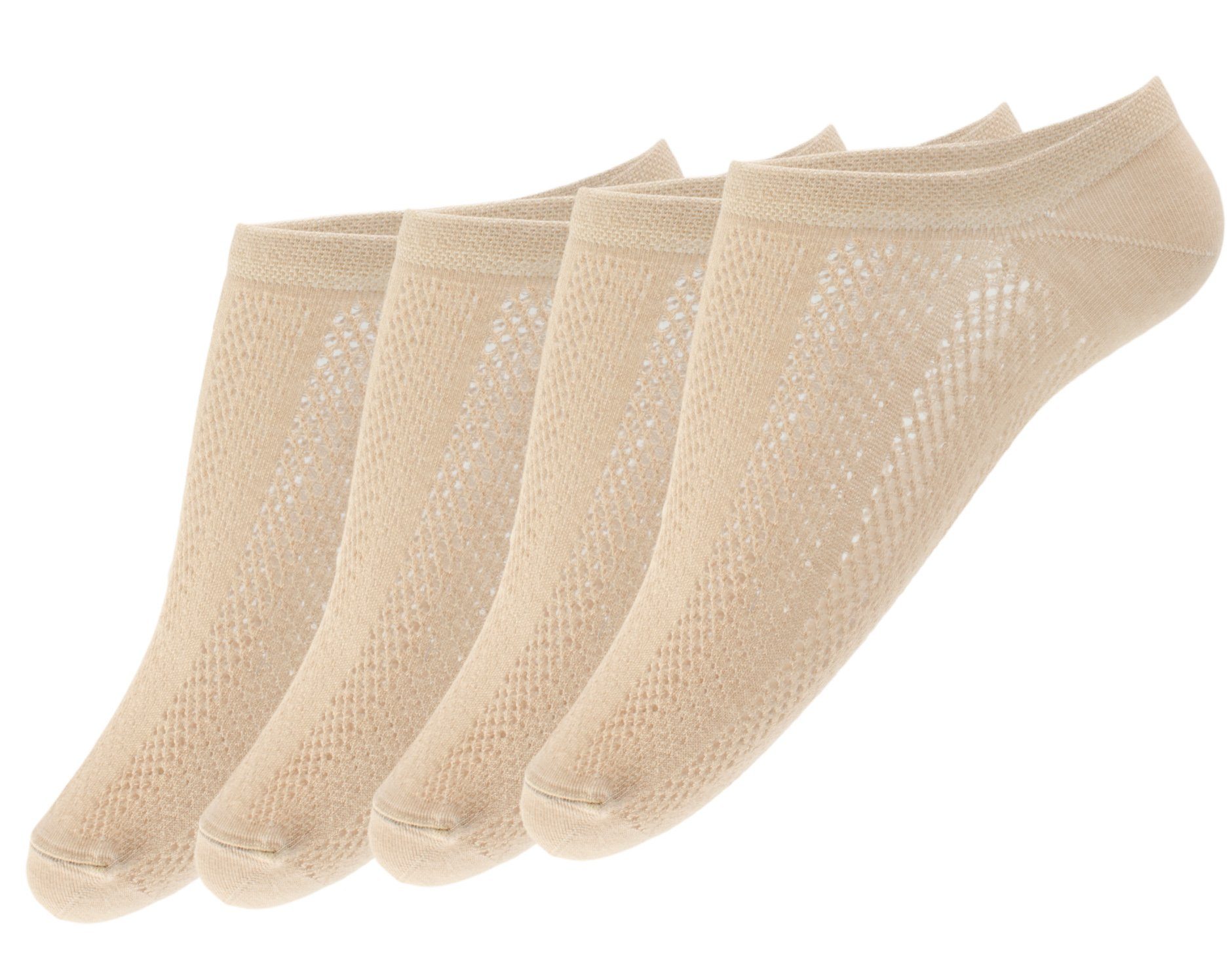 GIULIA Sneakersocken 4 Paar atmungsaktive rutschfeste günstig online kaufen