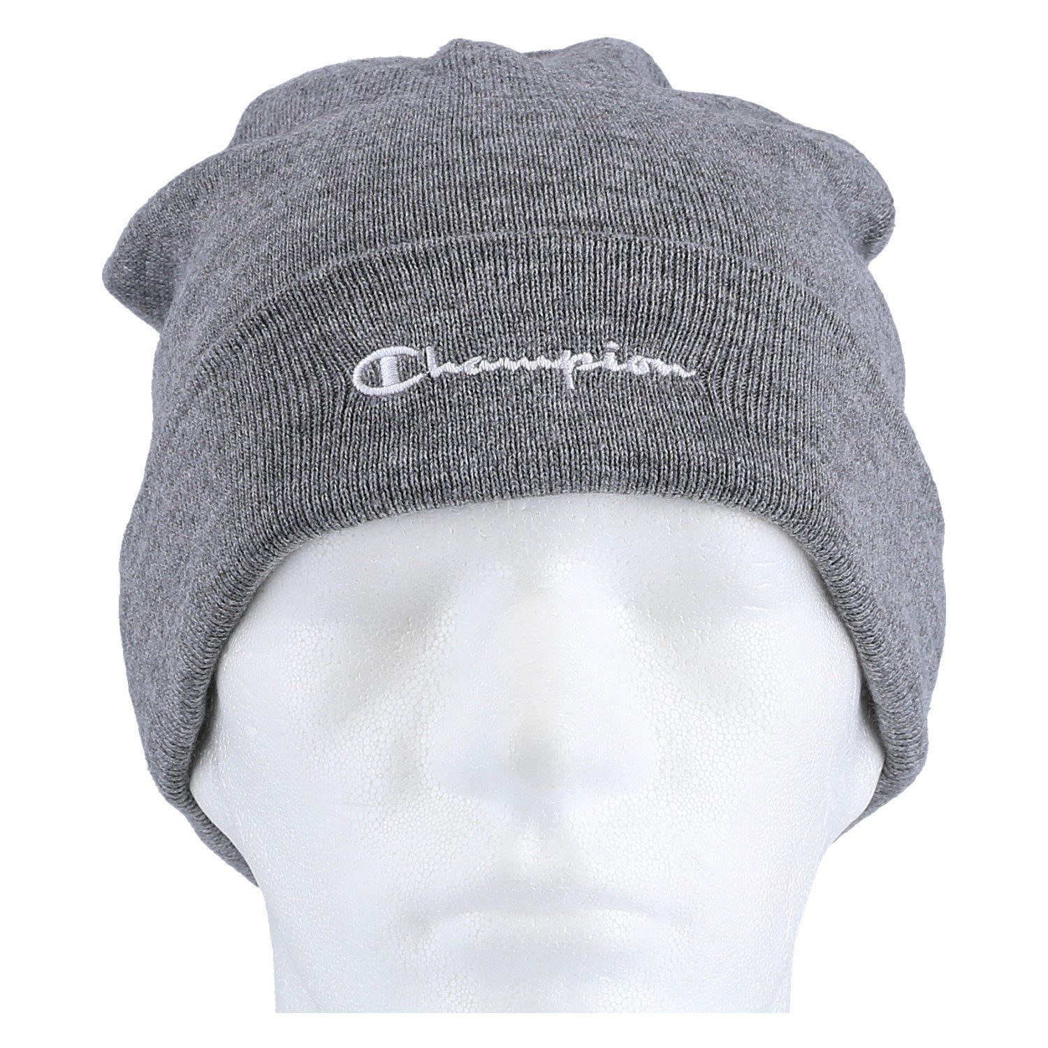 Champion Beanie Legacy Knit mit Schriftzug charcoalgrau 1er