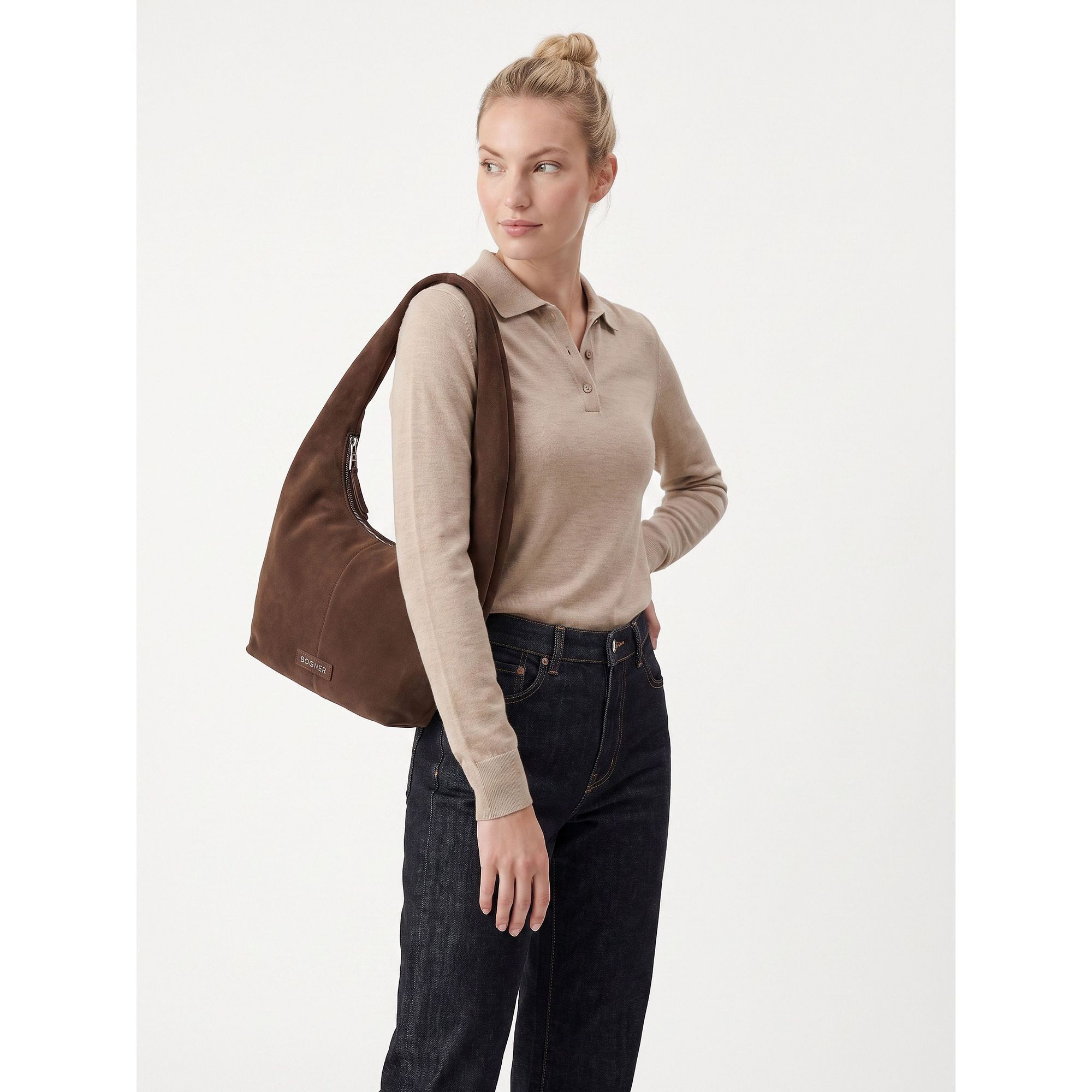 BOGNER Schultertasche Gerda, Leder