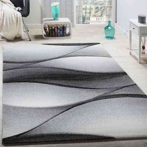 Teppich Diamond 666, Paco Home, rechteckig, Höhe: 18 mm, Kurzflor, 3D-Design, modernes Wellen Muster