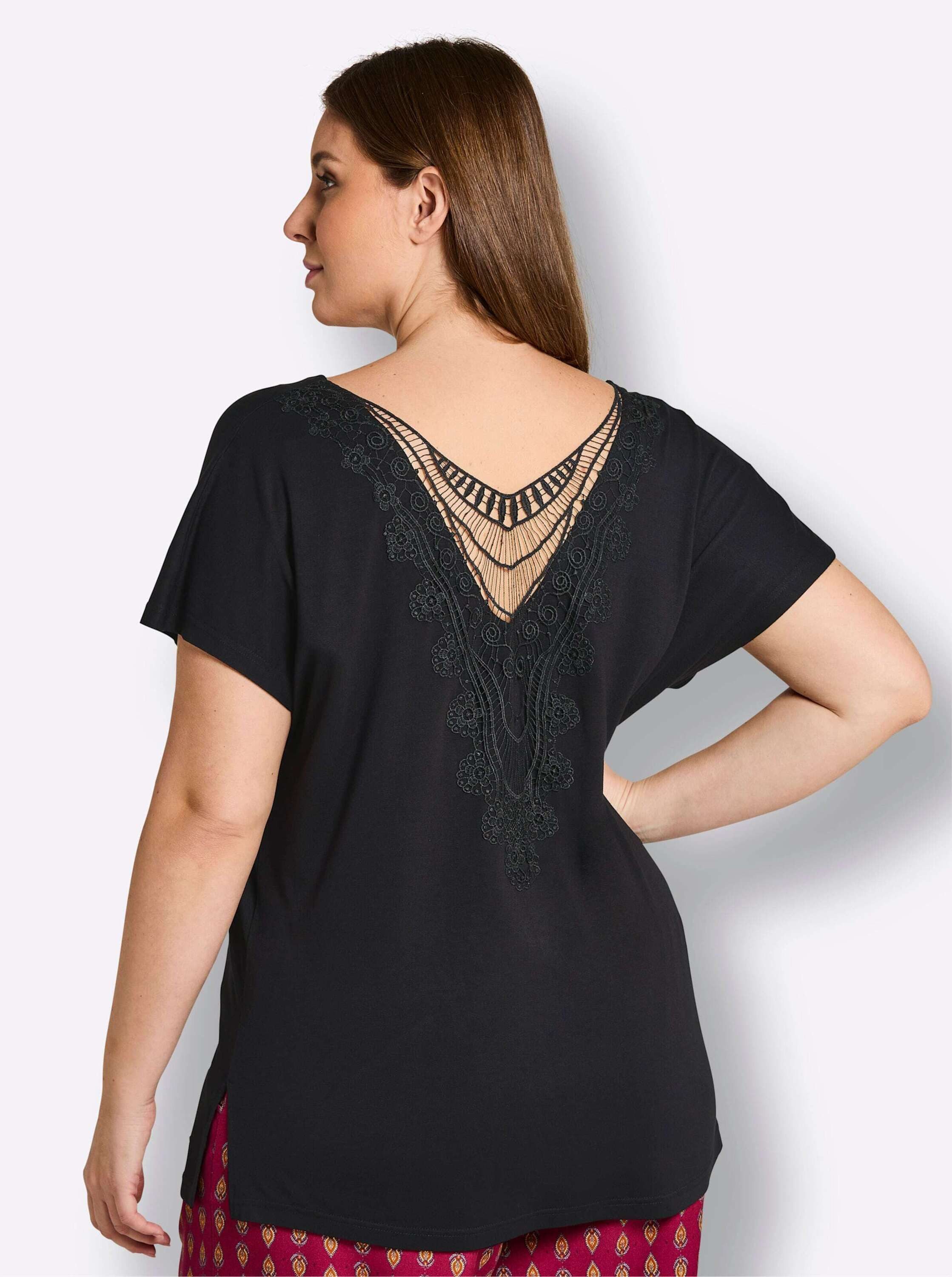Sheego Strandkleid Shirt Kurzarm