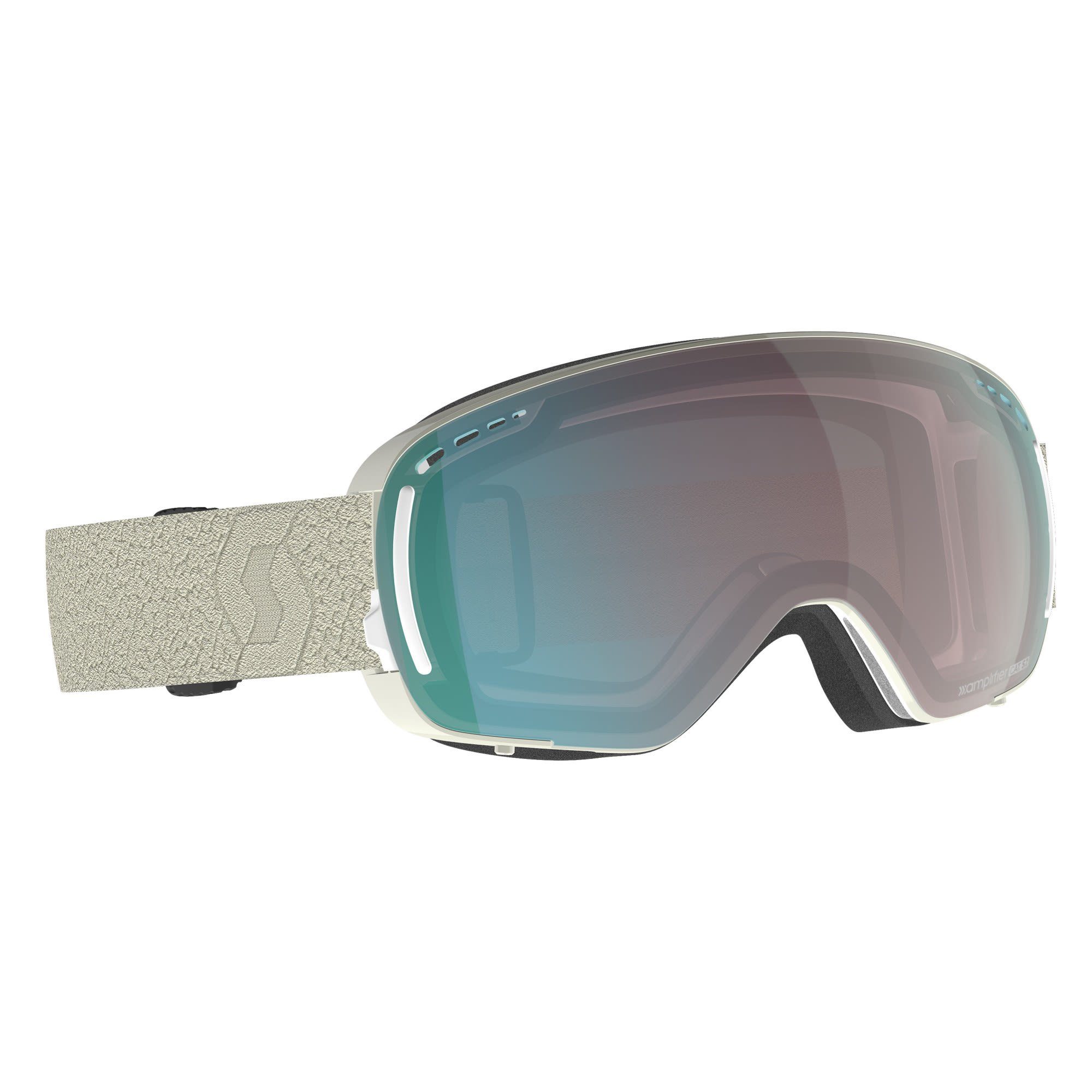 Accessoires Compact Goggle Skibrille Enhancer Beige - Chrome Scott Lcg Light Scott Aqua