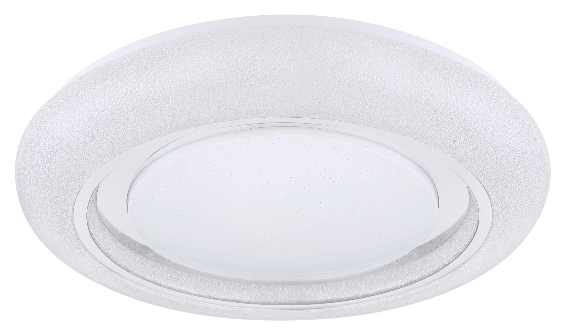 GLOBO LIGHTING LED Deckenleuchte RADA, Dimmfunktion, Fernbedienung, Infrarot inkl., Memoryfunktion, Nachtlichtfunktion, Smart Home, mehrere Helligkeitsstufen, LED fest integriert, warmweiß - kaltweiß, Deckenlampe, Wohnzimmer, Schlafzimmer, ø: 48cm
