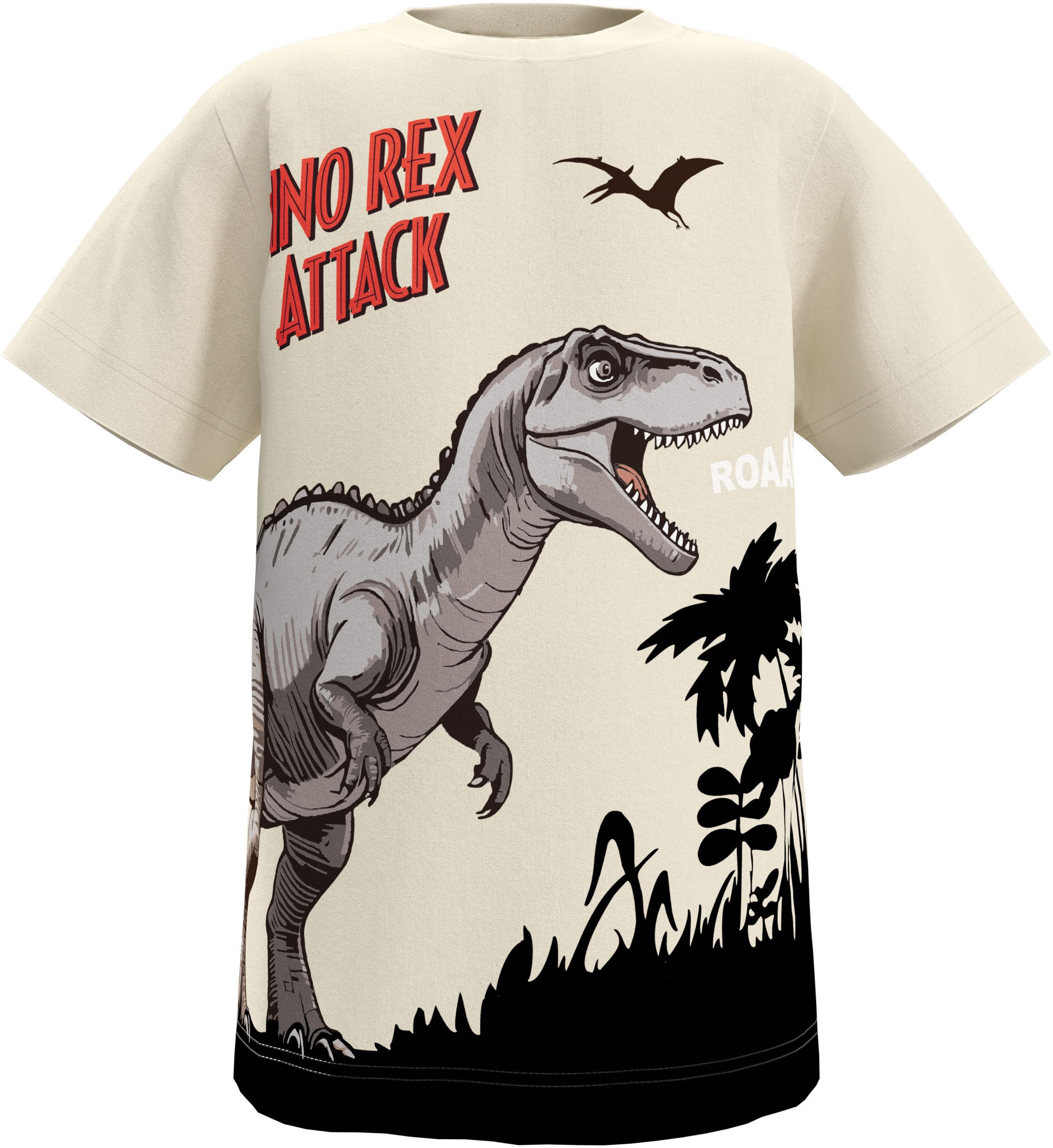 T-Shirt Druck: DINO REX ATTACK