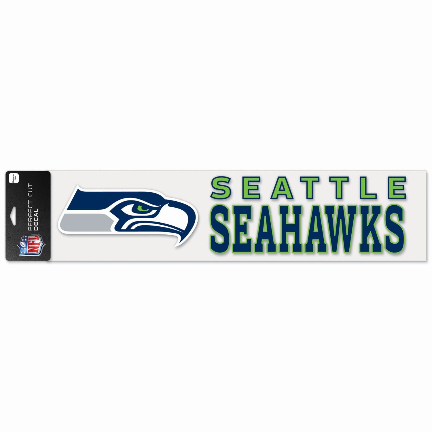 Seahawks XXL Teams Wanddekoobjekt 10x40cm Seattle NFL WinCraft Perfect Cut Aufkleber