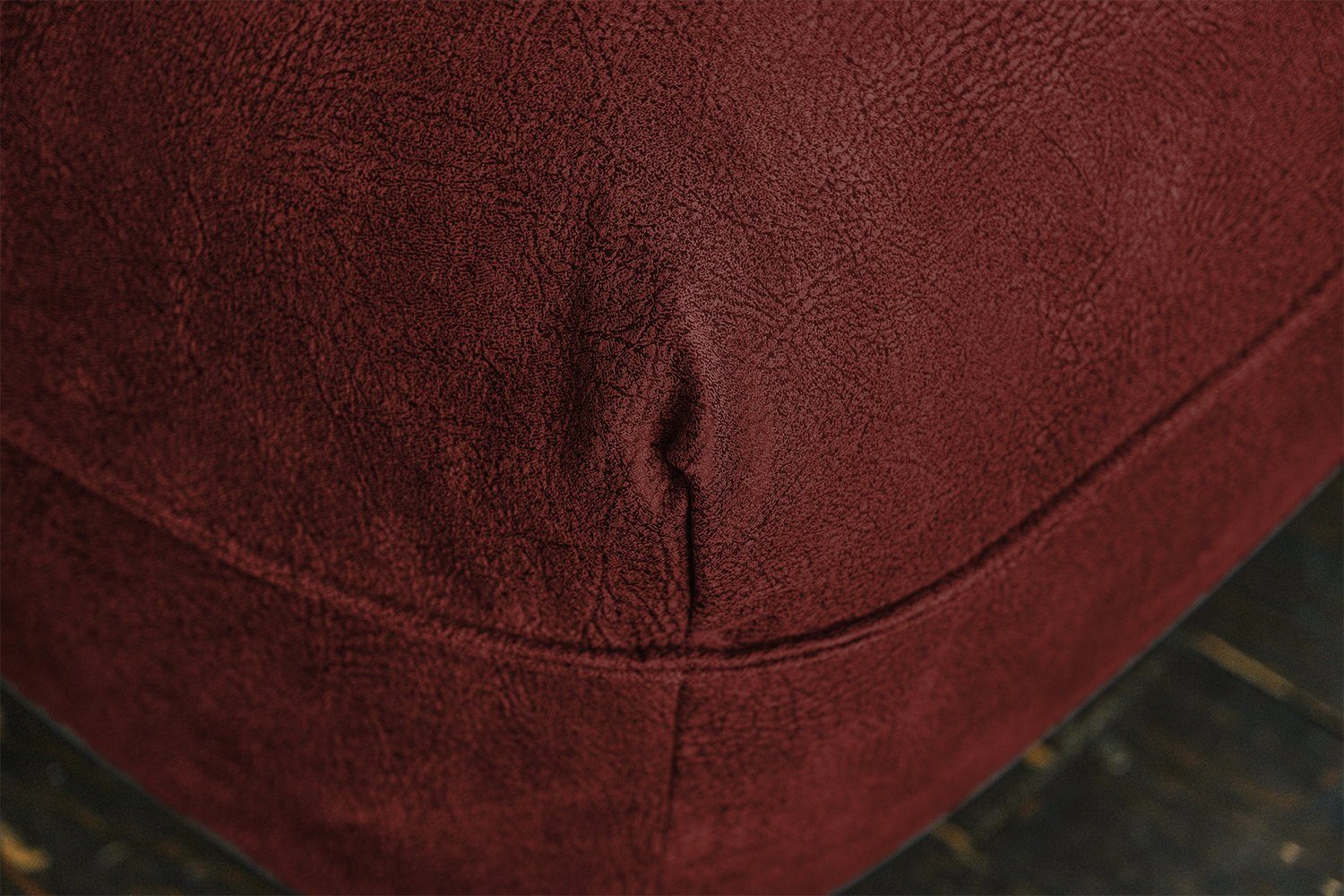 KAWOLA Big-Sofa DAVITO, Longchair Leder versch. Farben Vintagelook, im Lederimitat oder