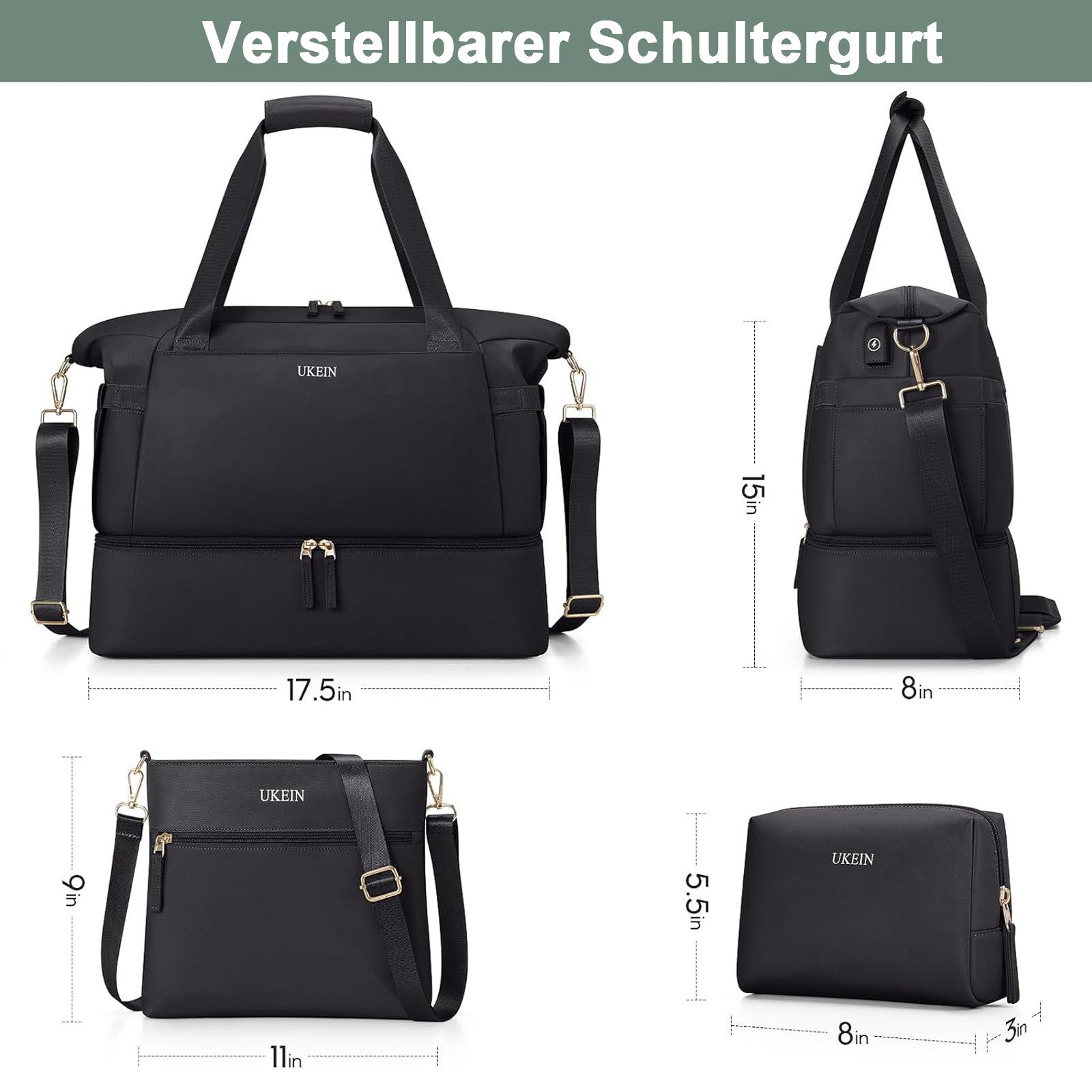 OKWISH Reisetasche Trainingstasche Sporttasche Handtasche Schultertasche günstig online kaufen